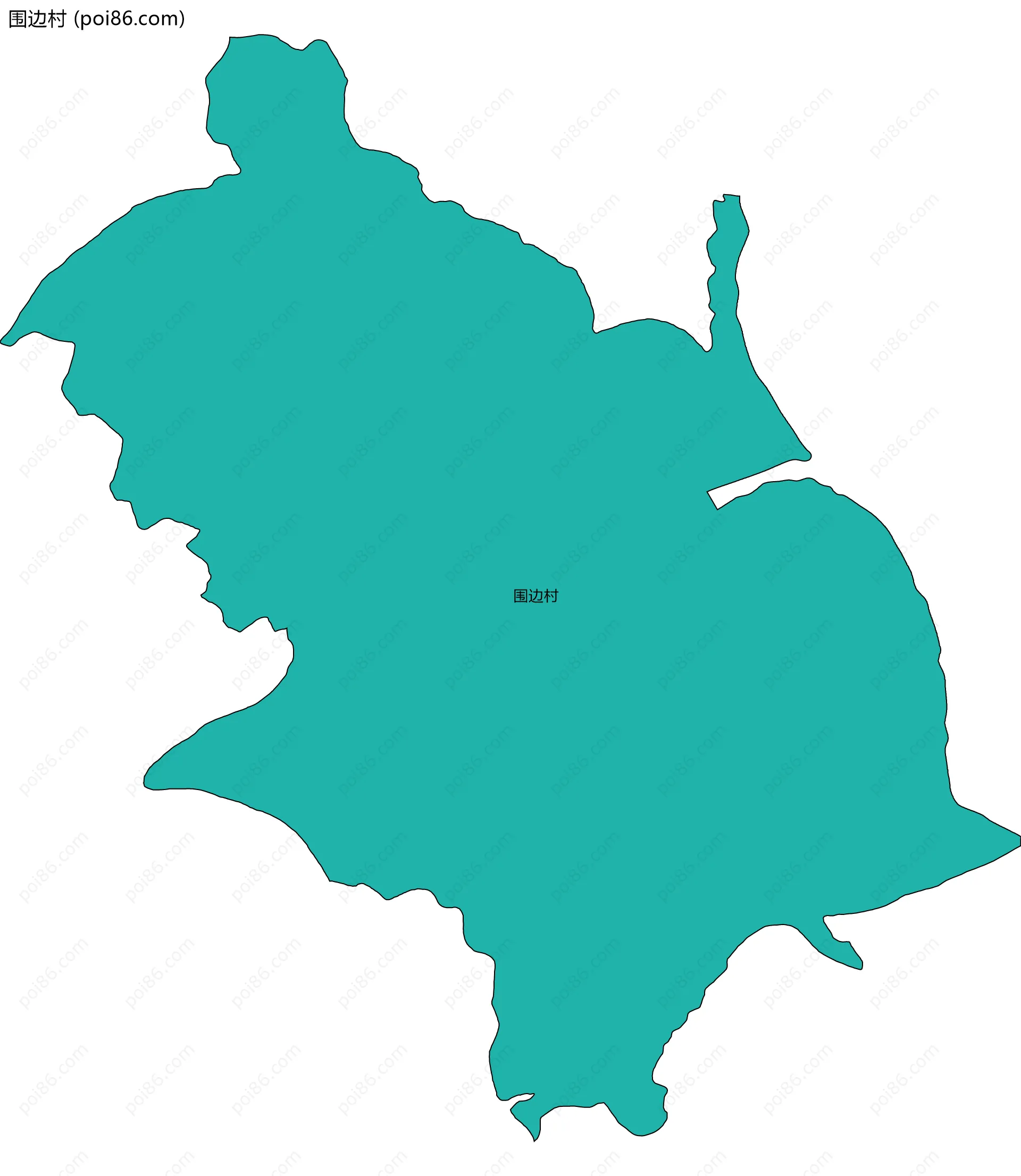 围边村边界地图