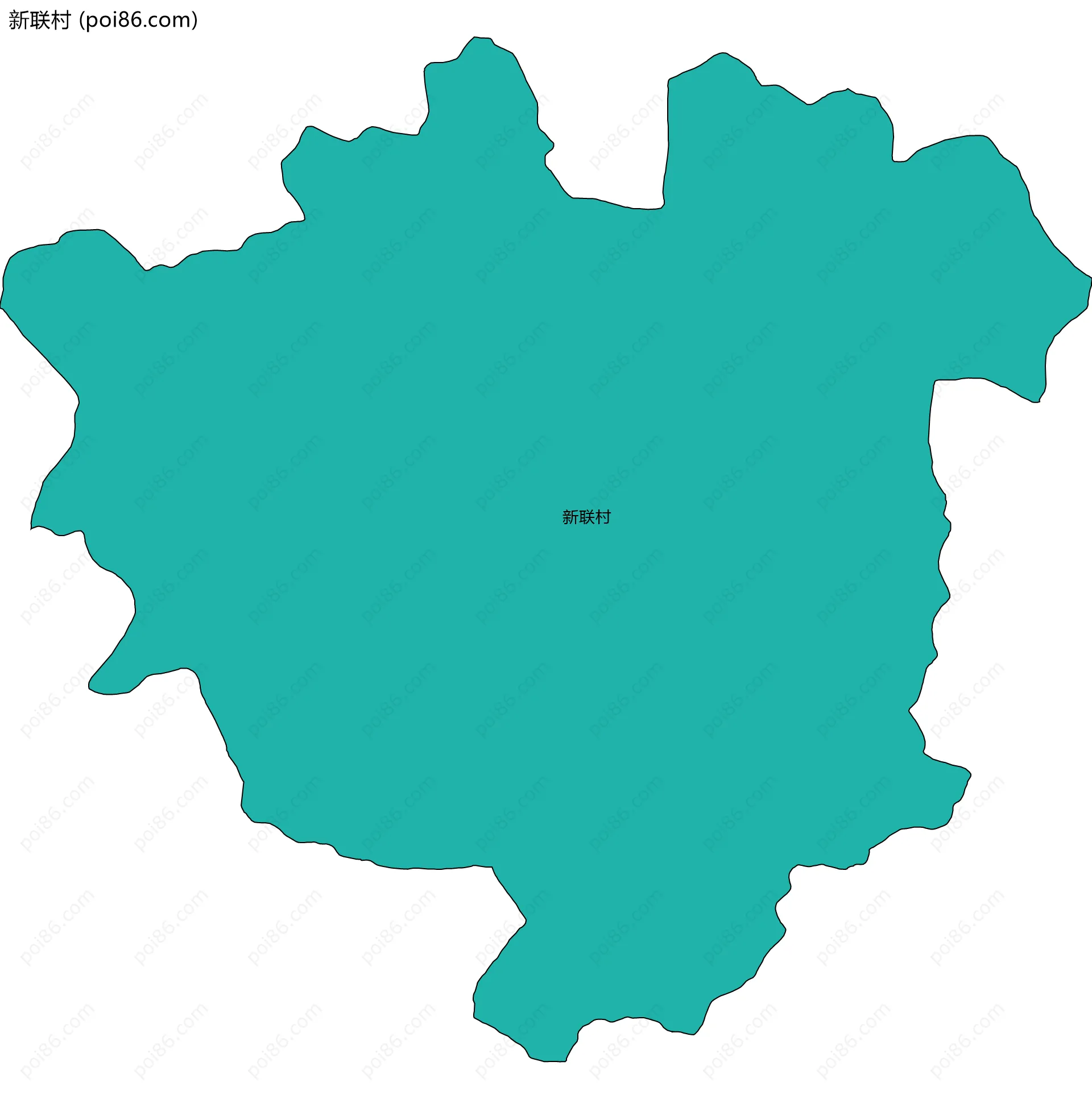 新联村边界地图