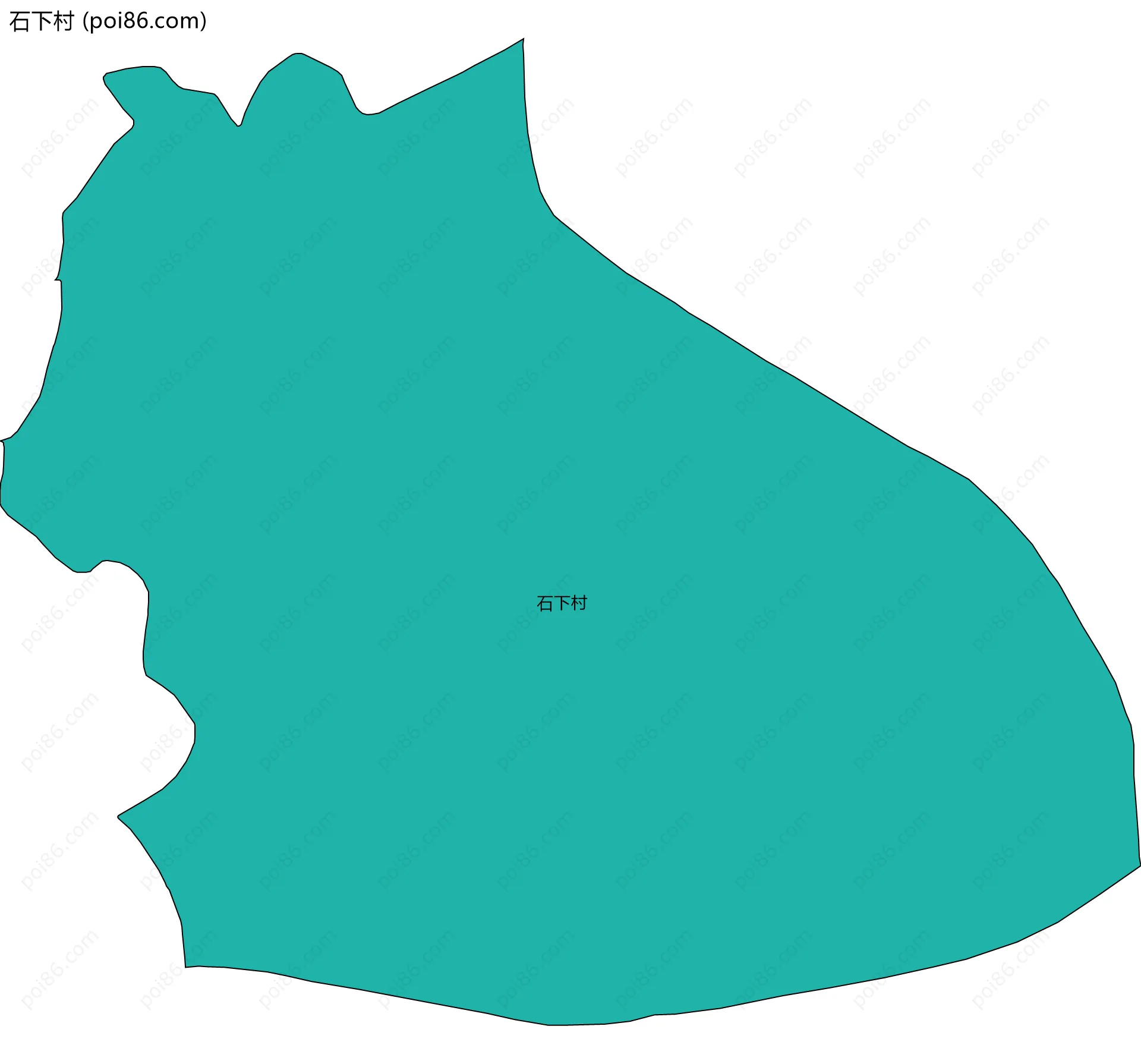 石下村边界地图