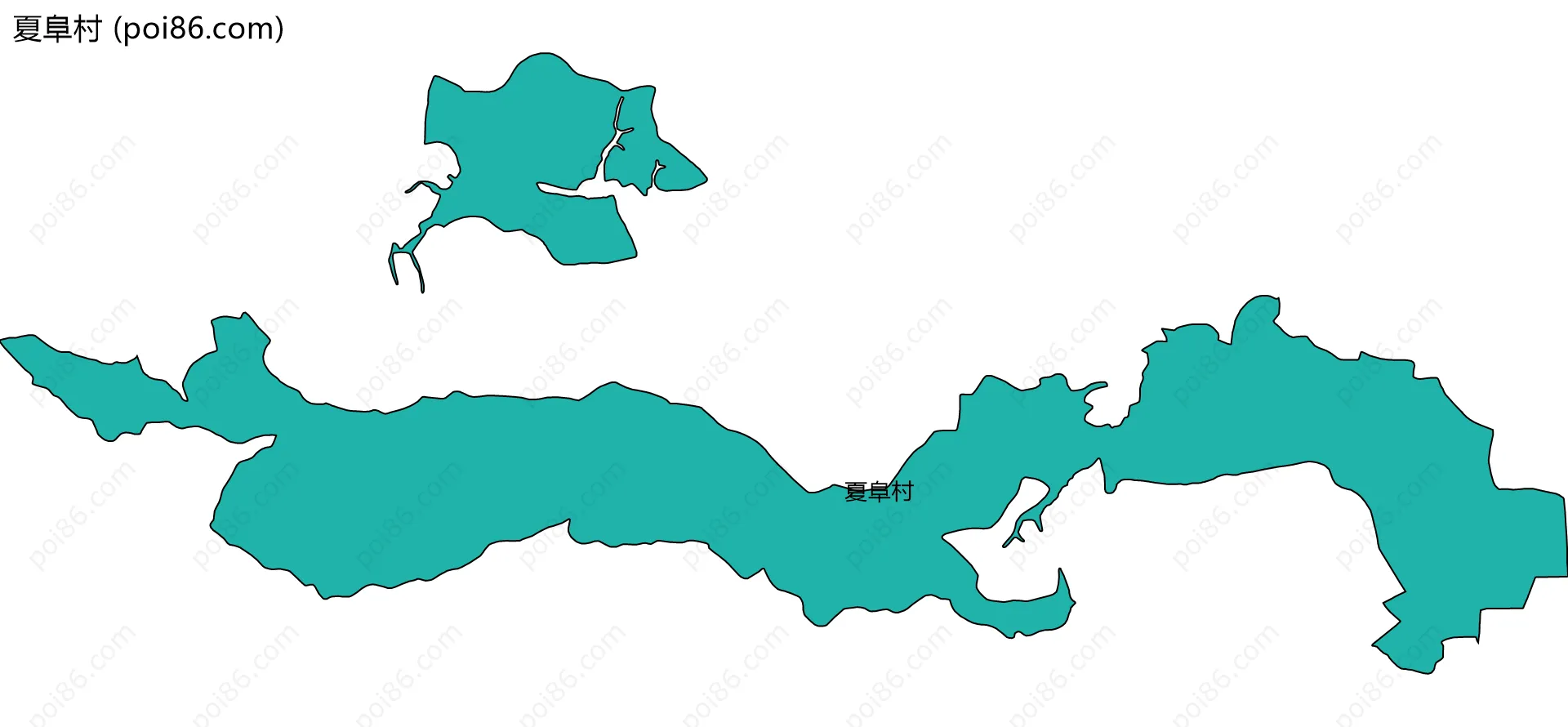 夏阜村边界地图