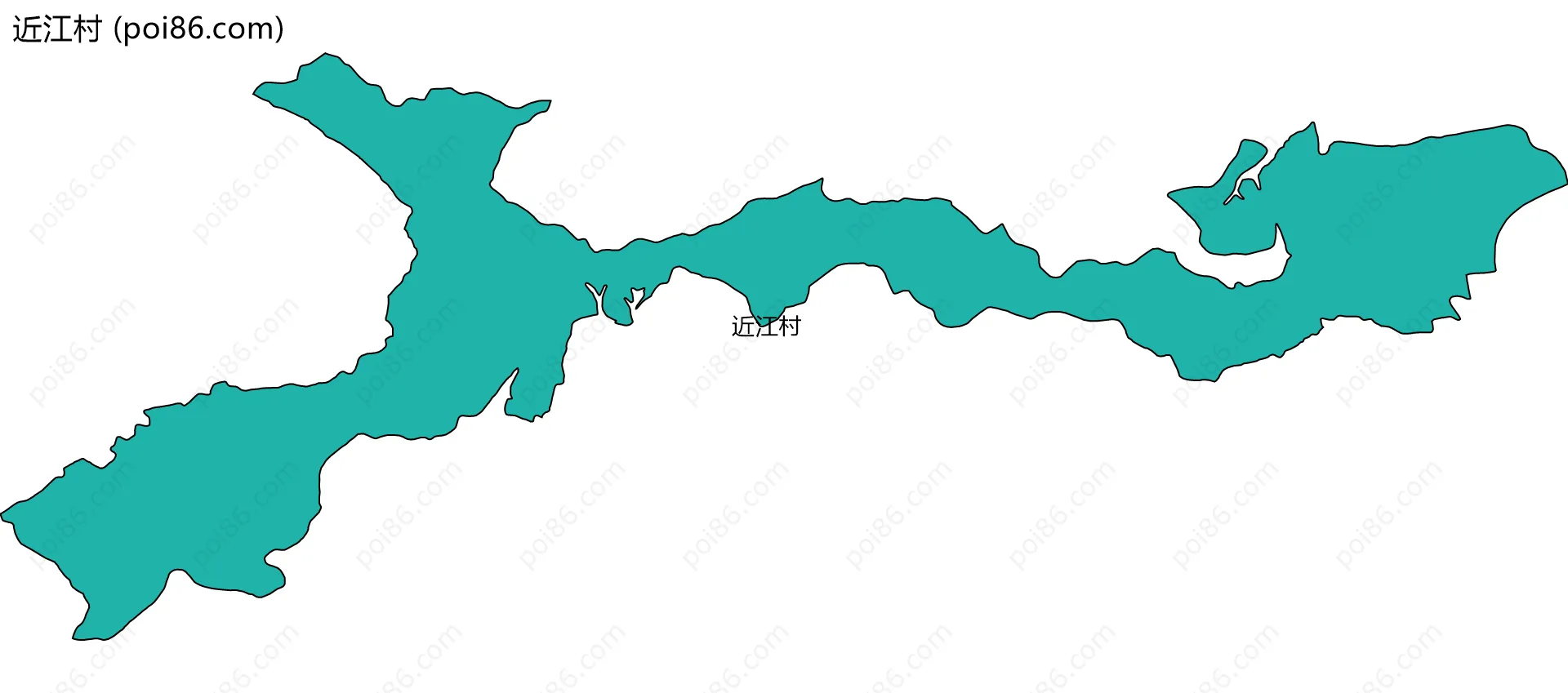 近江村边界地图