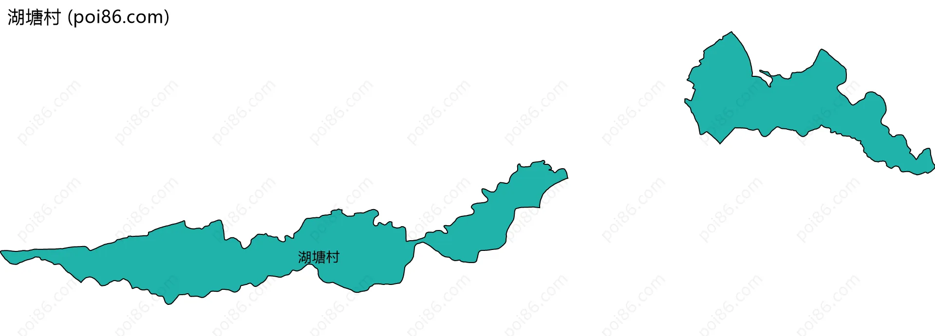 湖塘村边界地图