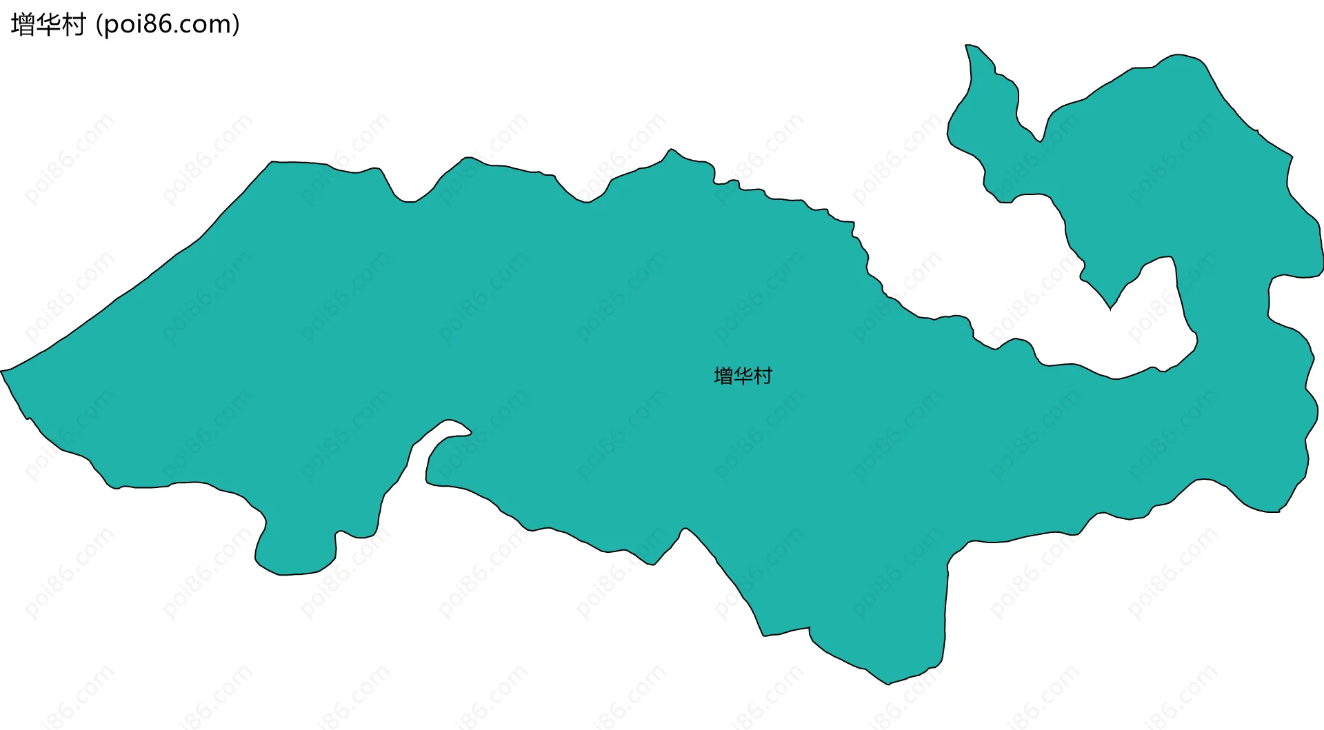 增华村边界地图