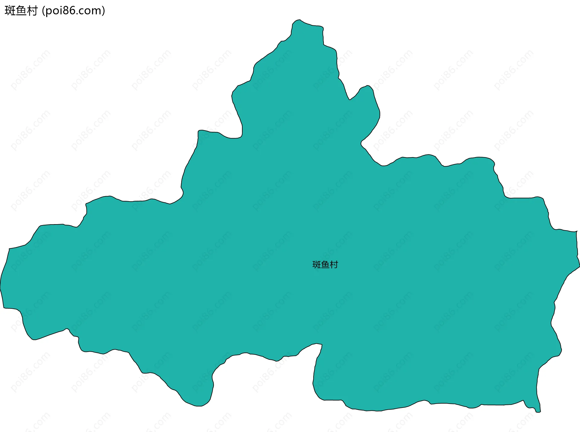 斑鱼村边界地图