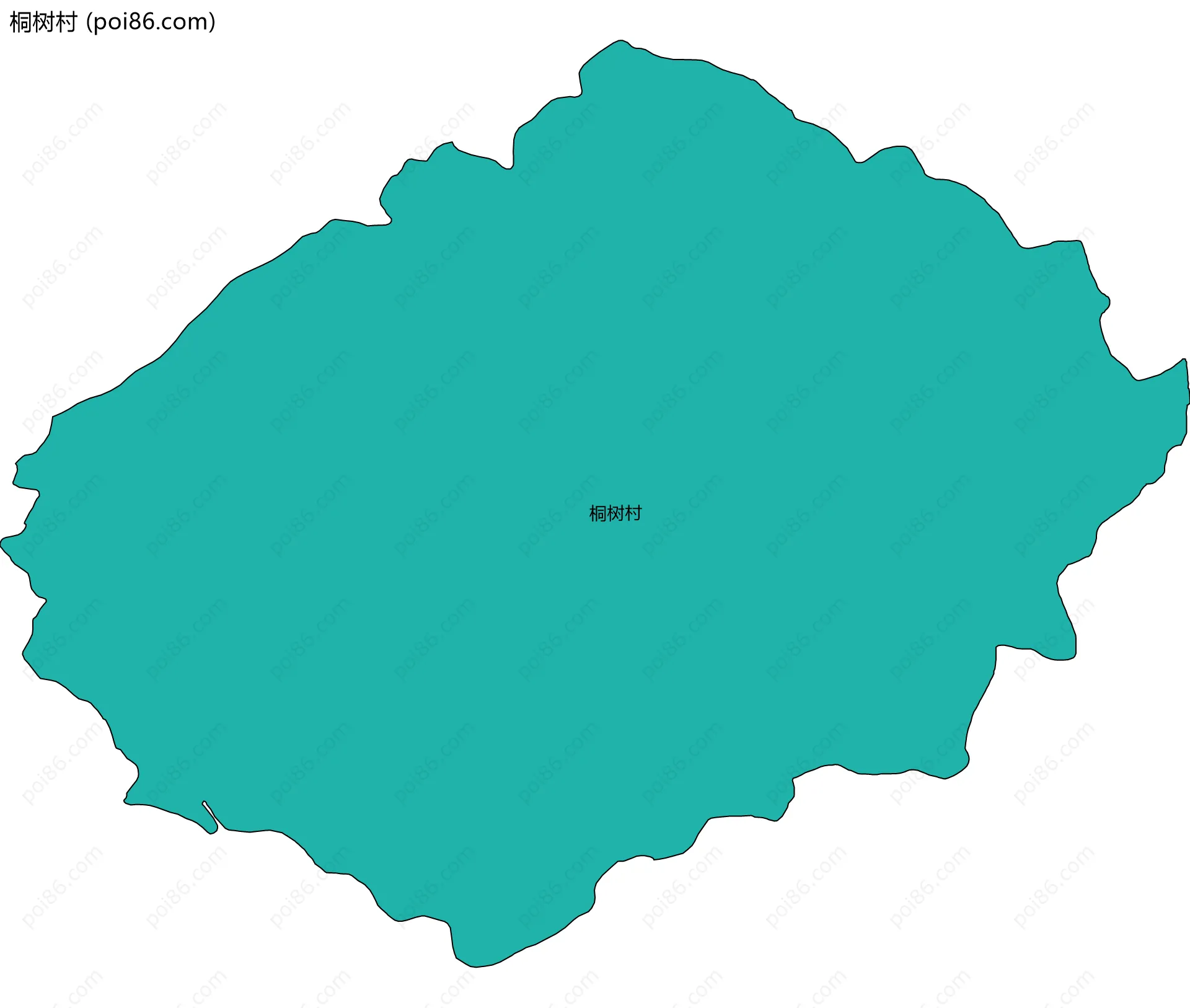 桐树村边界地图