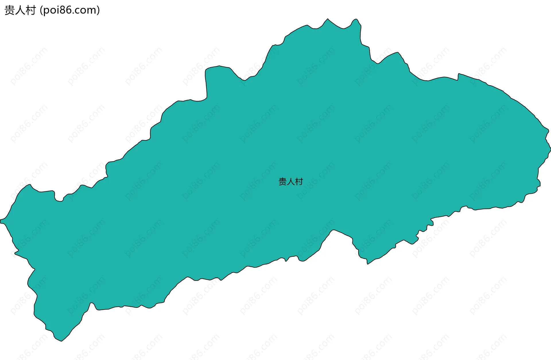 贵人村边界地图