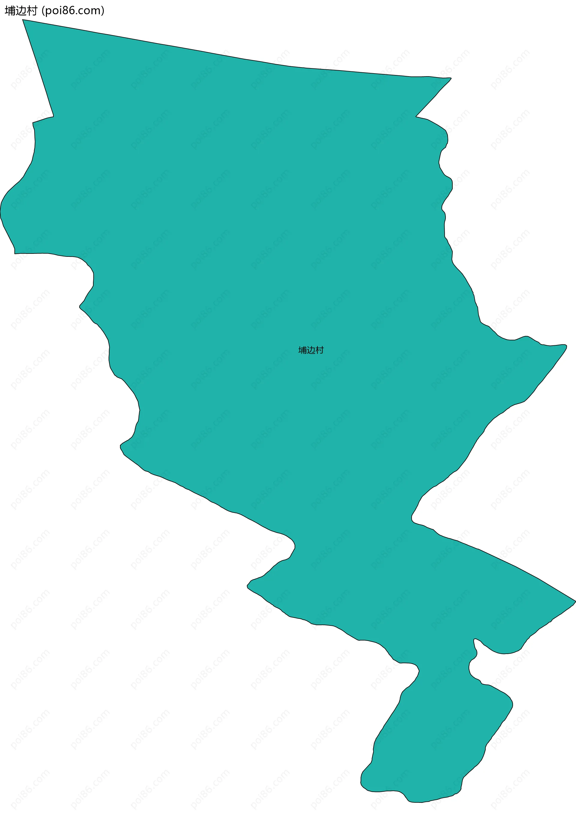 埔边村边界地图