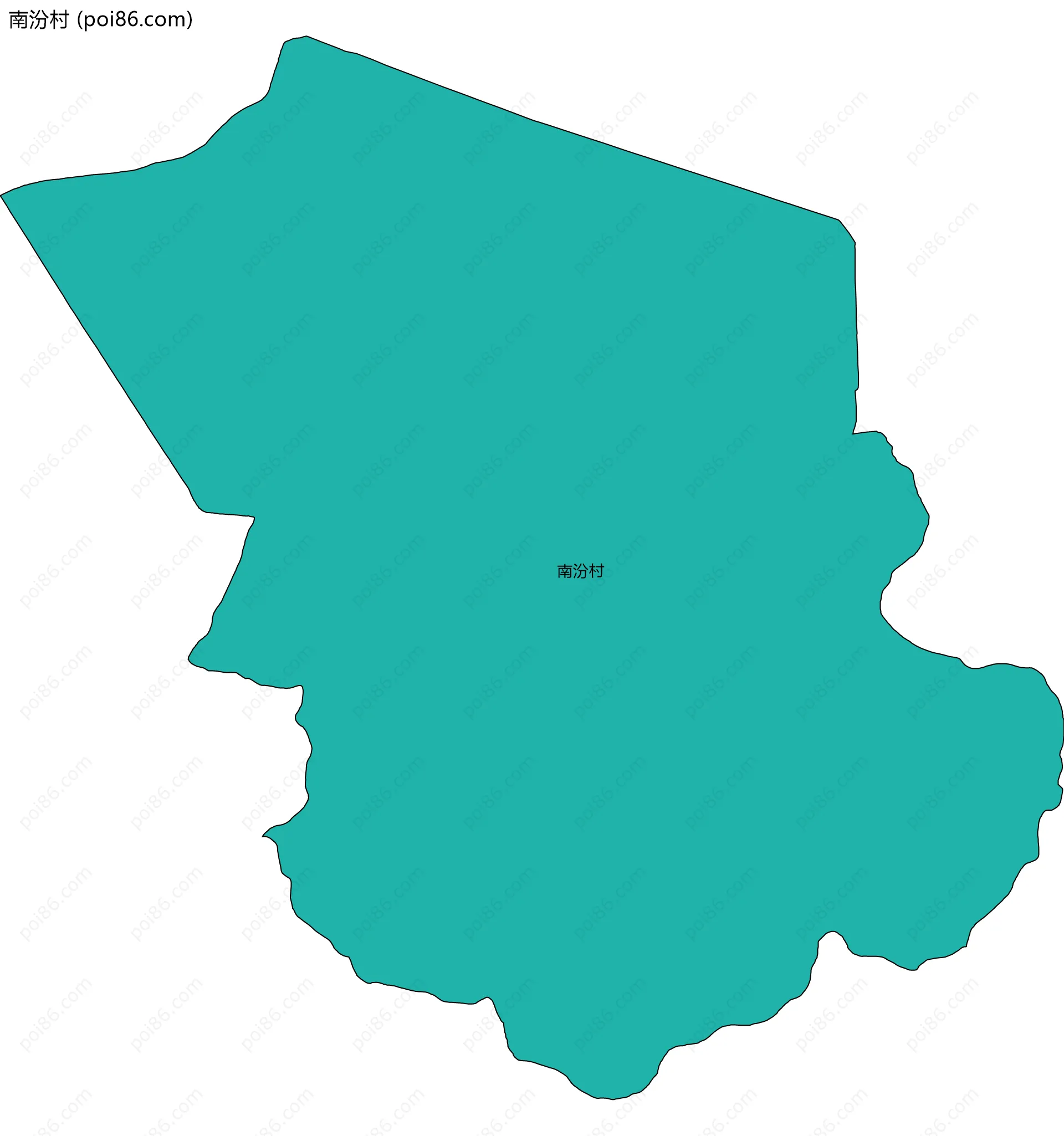 南汾村边界地图