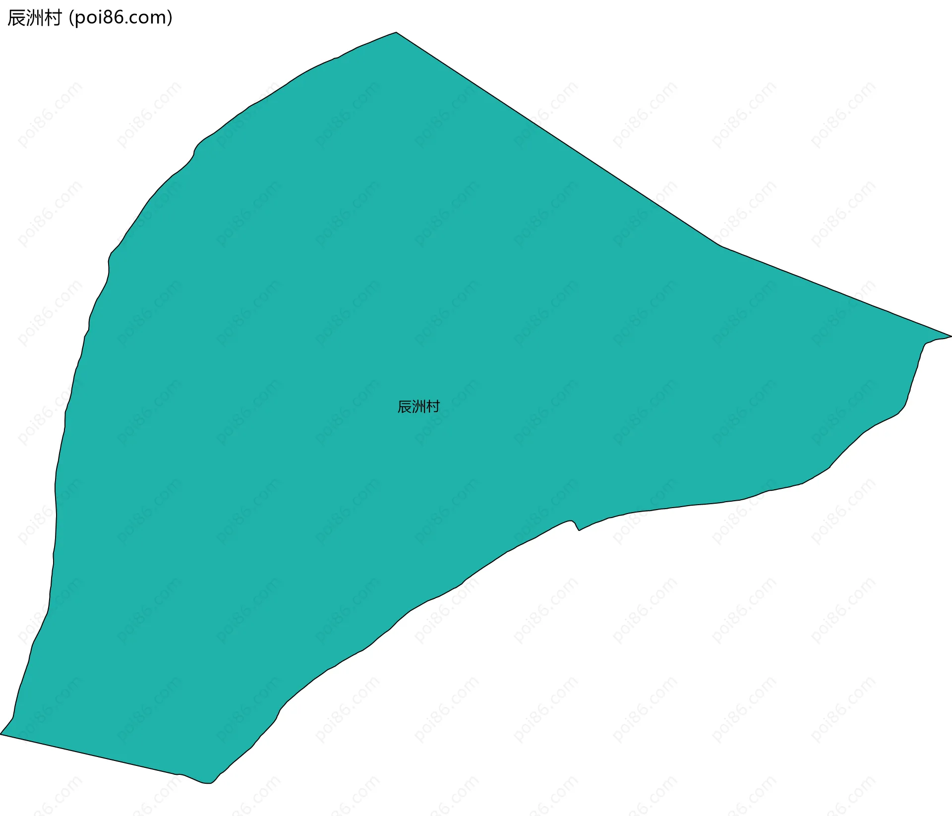 辰洲村边界地图