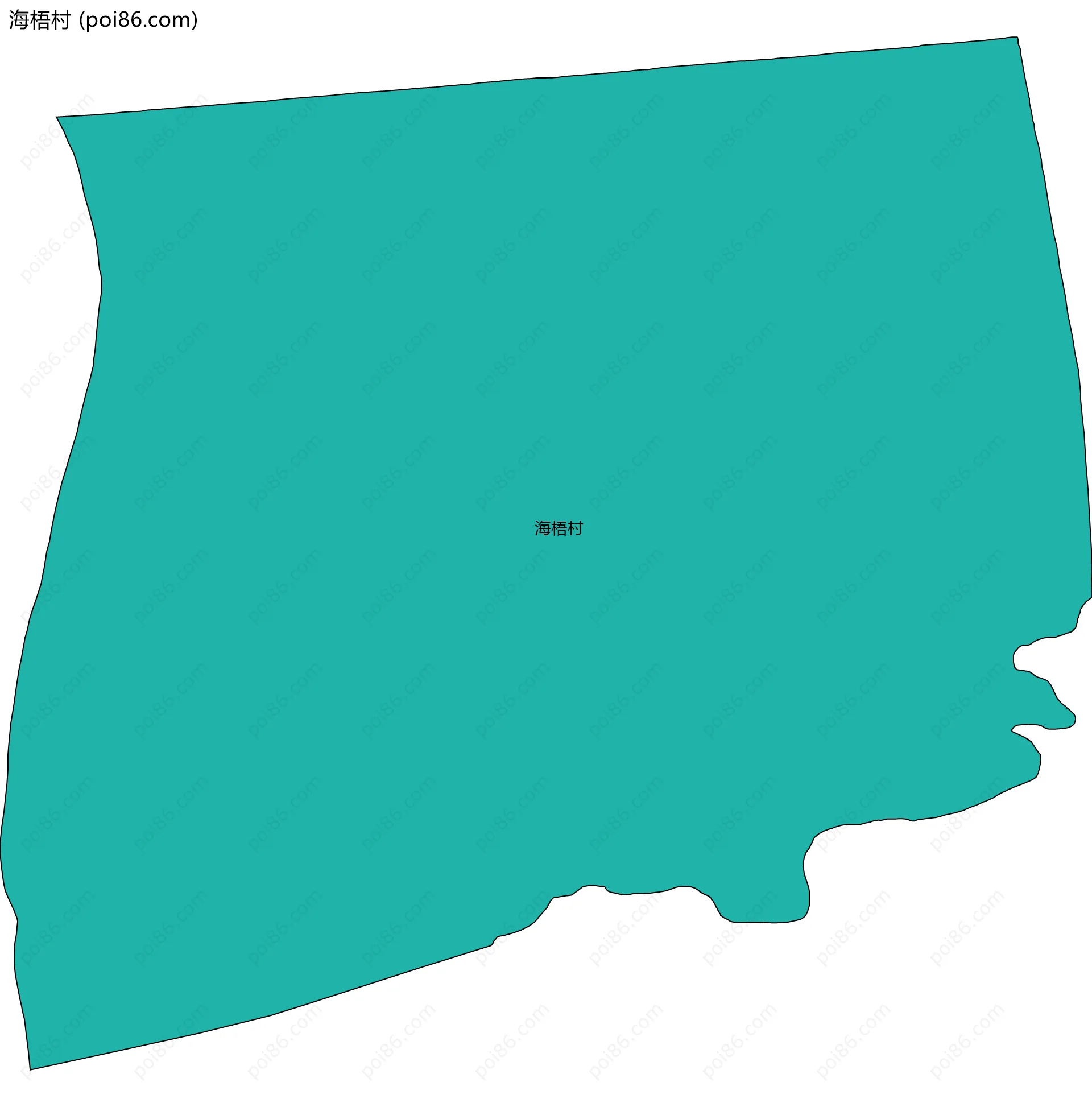 海梧村边界地图