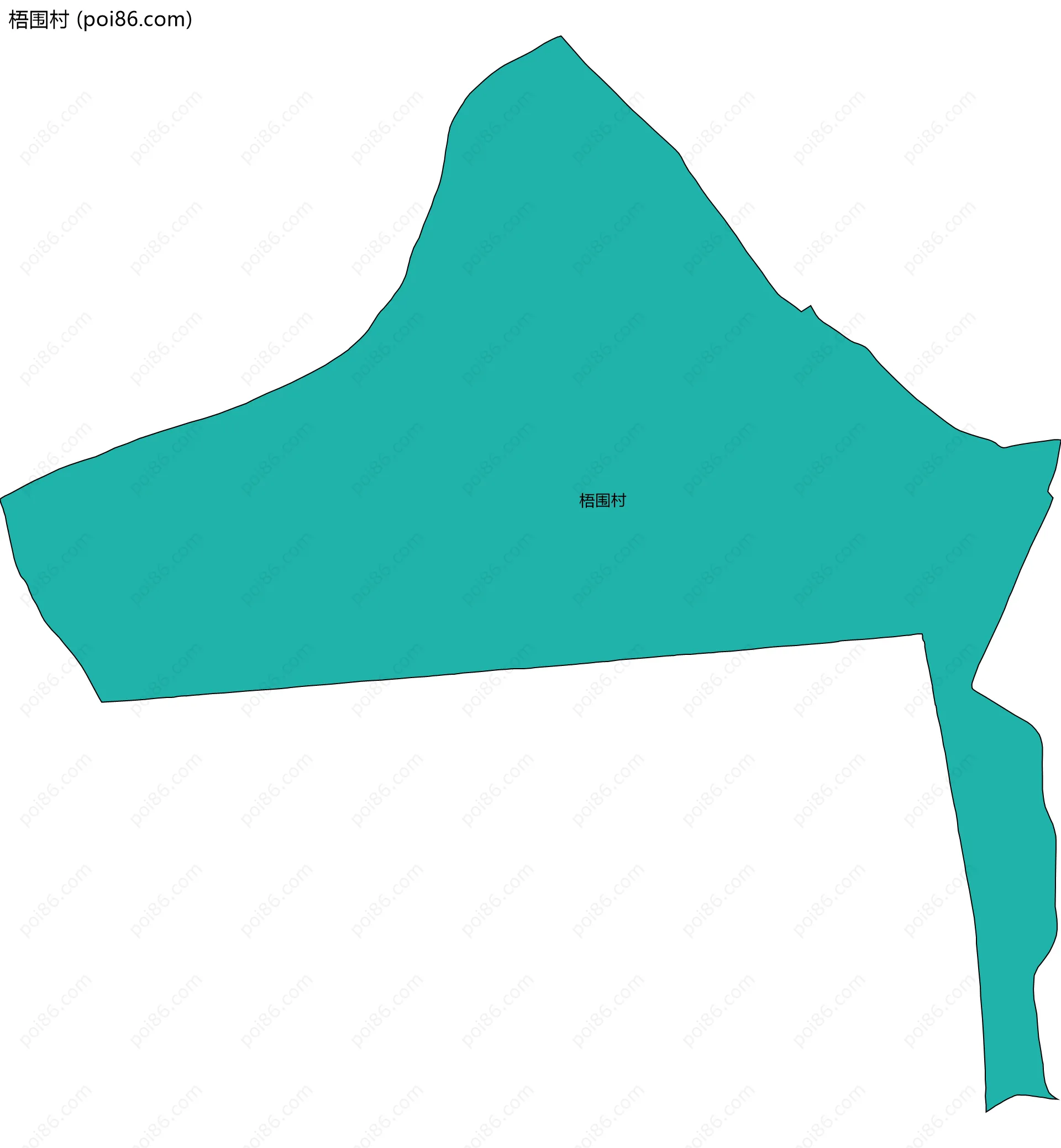 梧围村边界地图