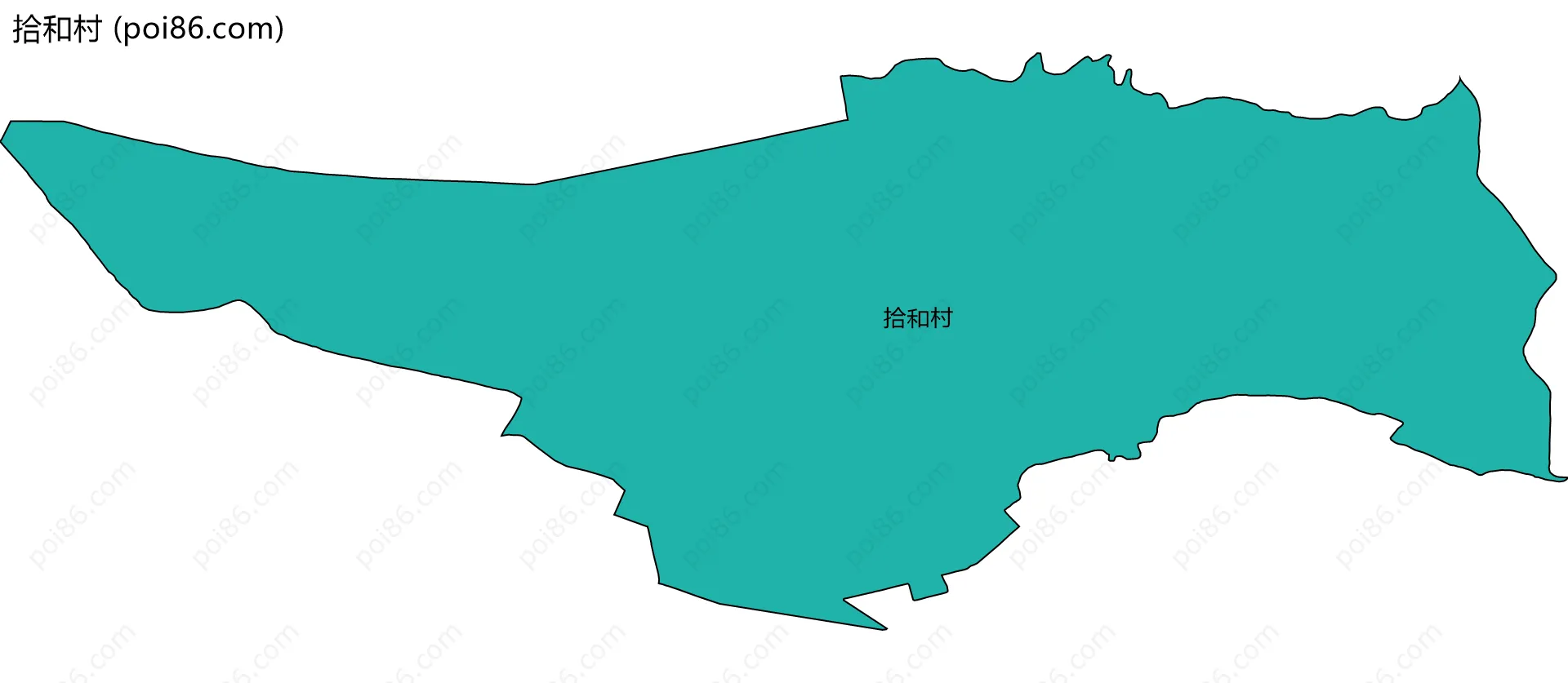拾和村边界地图