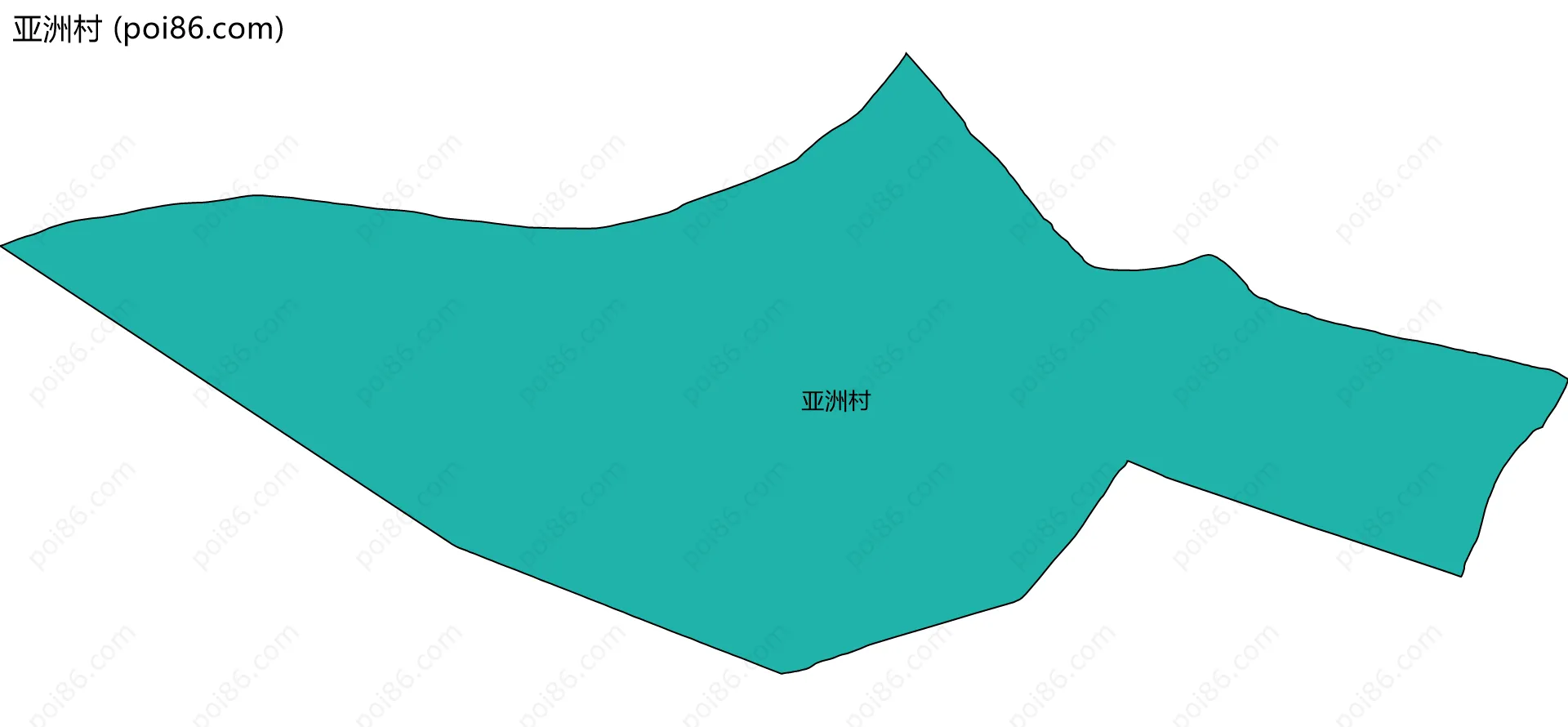 亚洲村边界地图