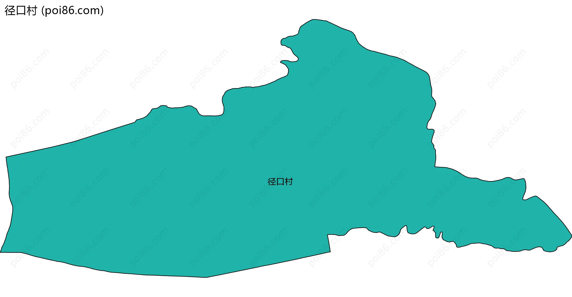 径口村边界地图