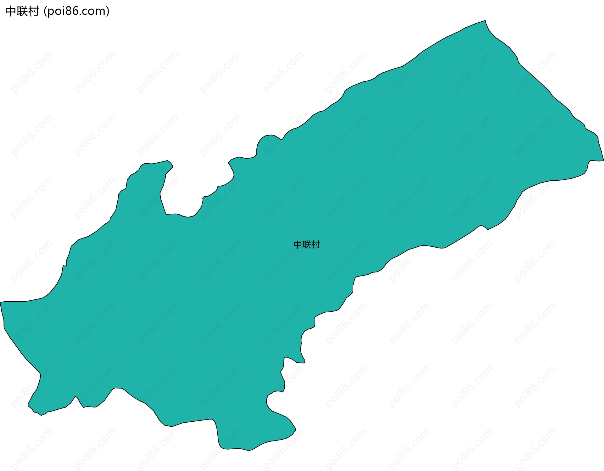 中联村边界地图
