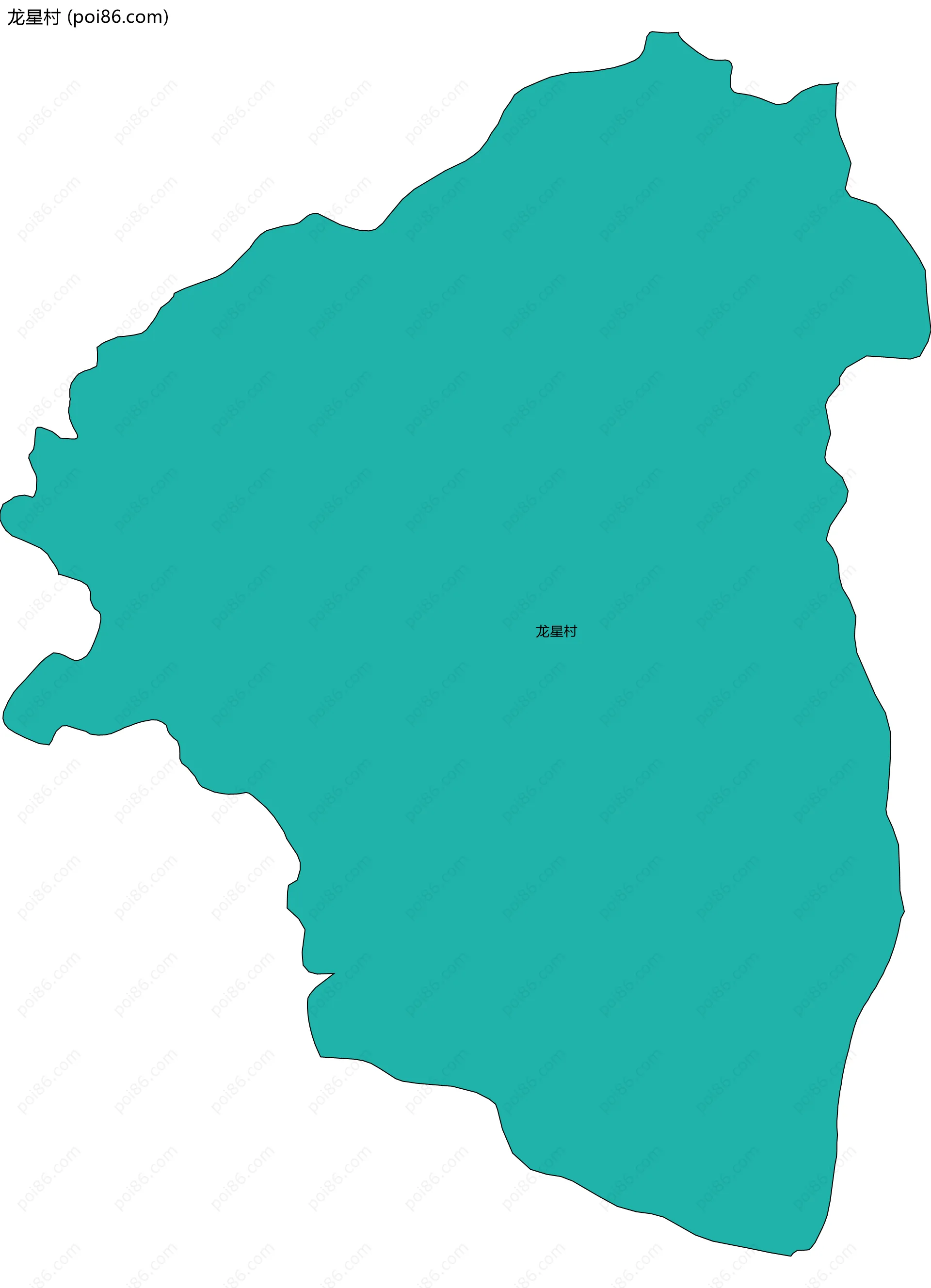龙星村边界地图