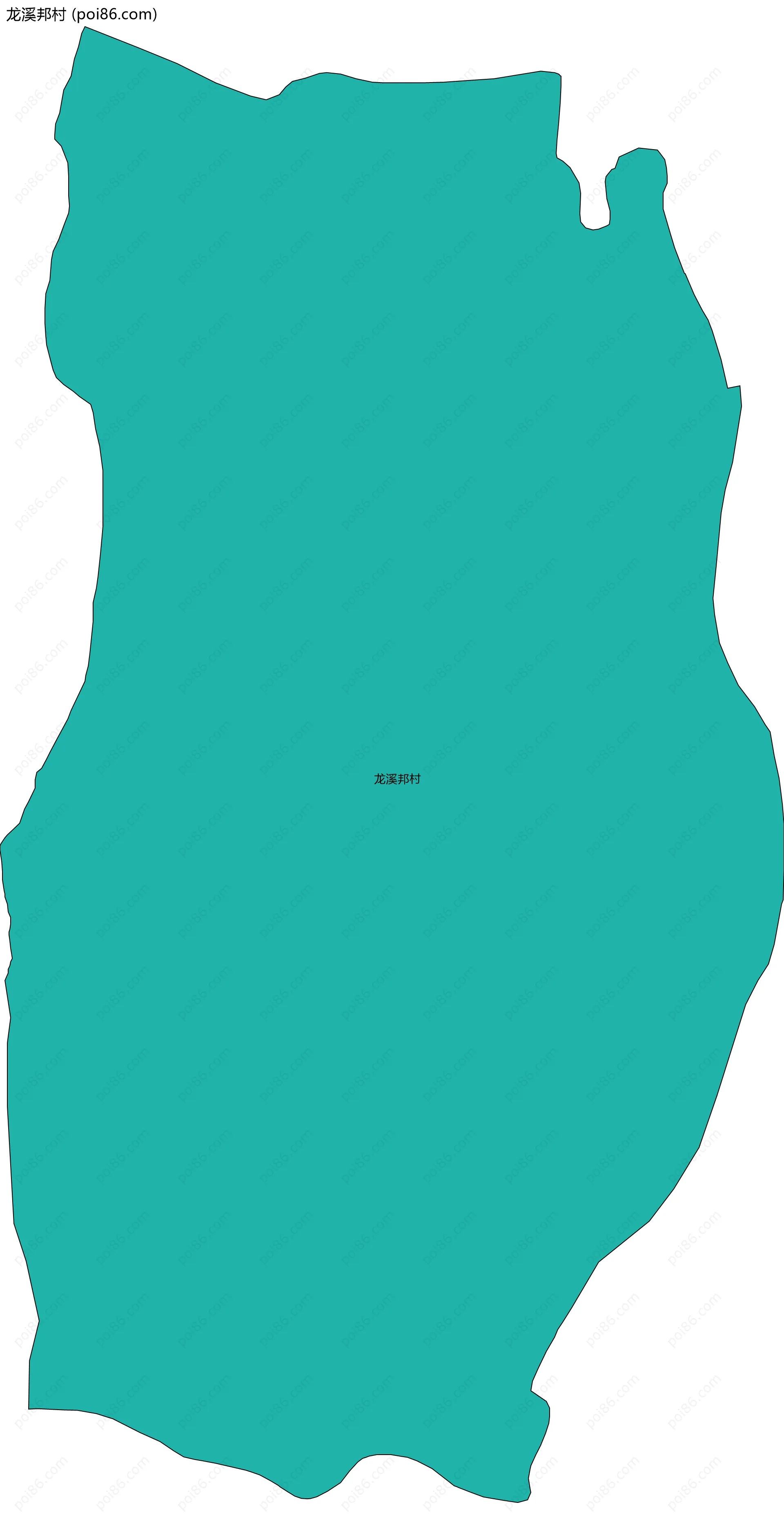 龙溪邦村边界地图