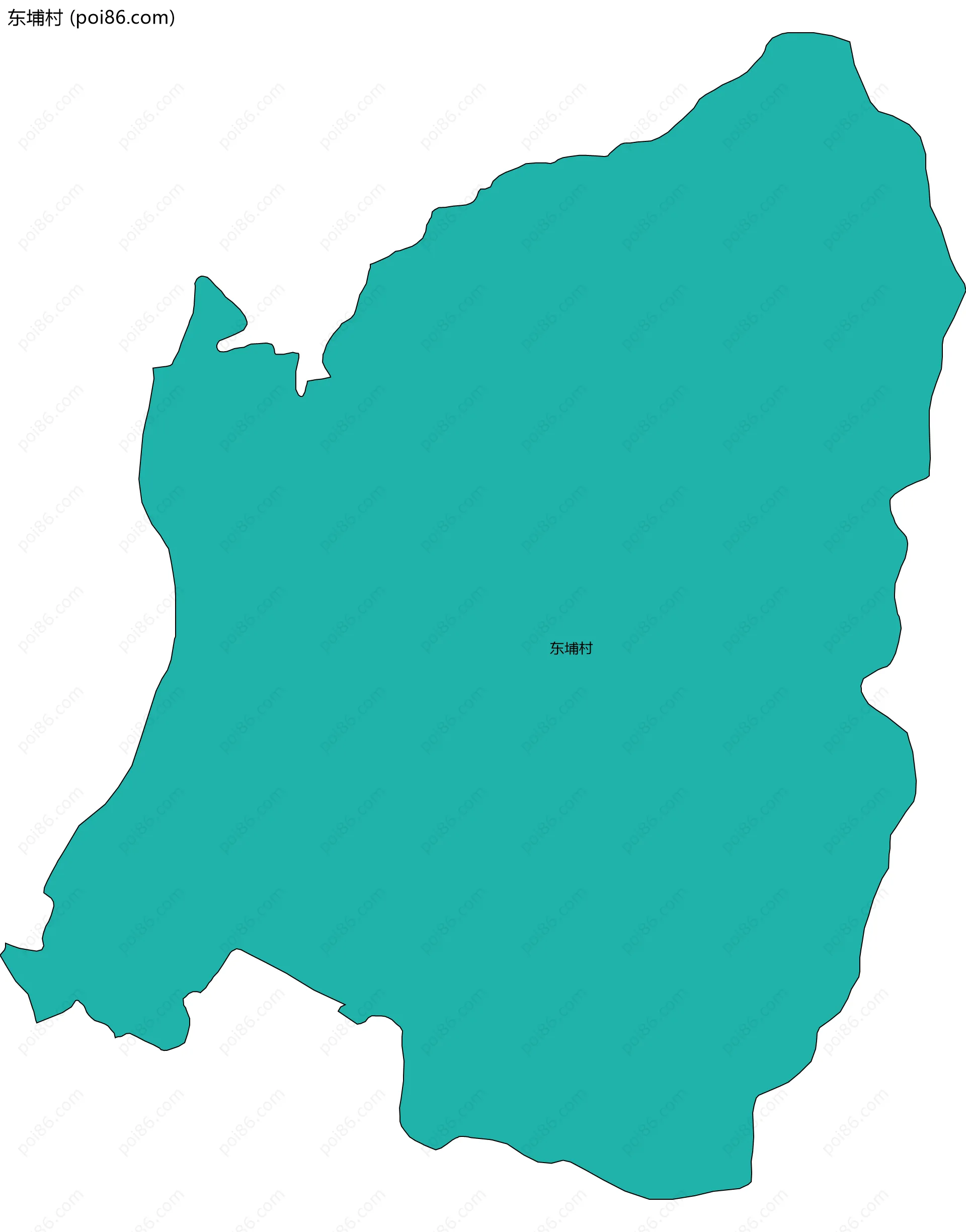 东埔村边界地图