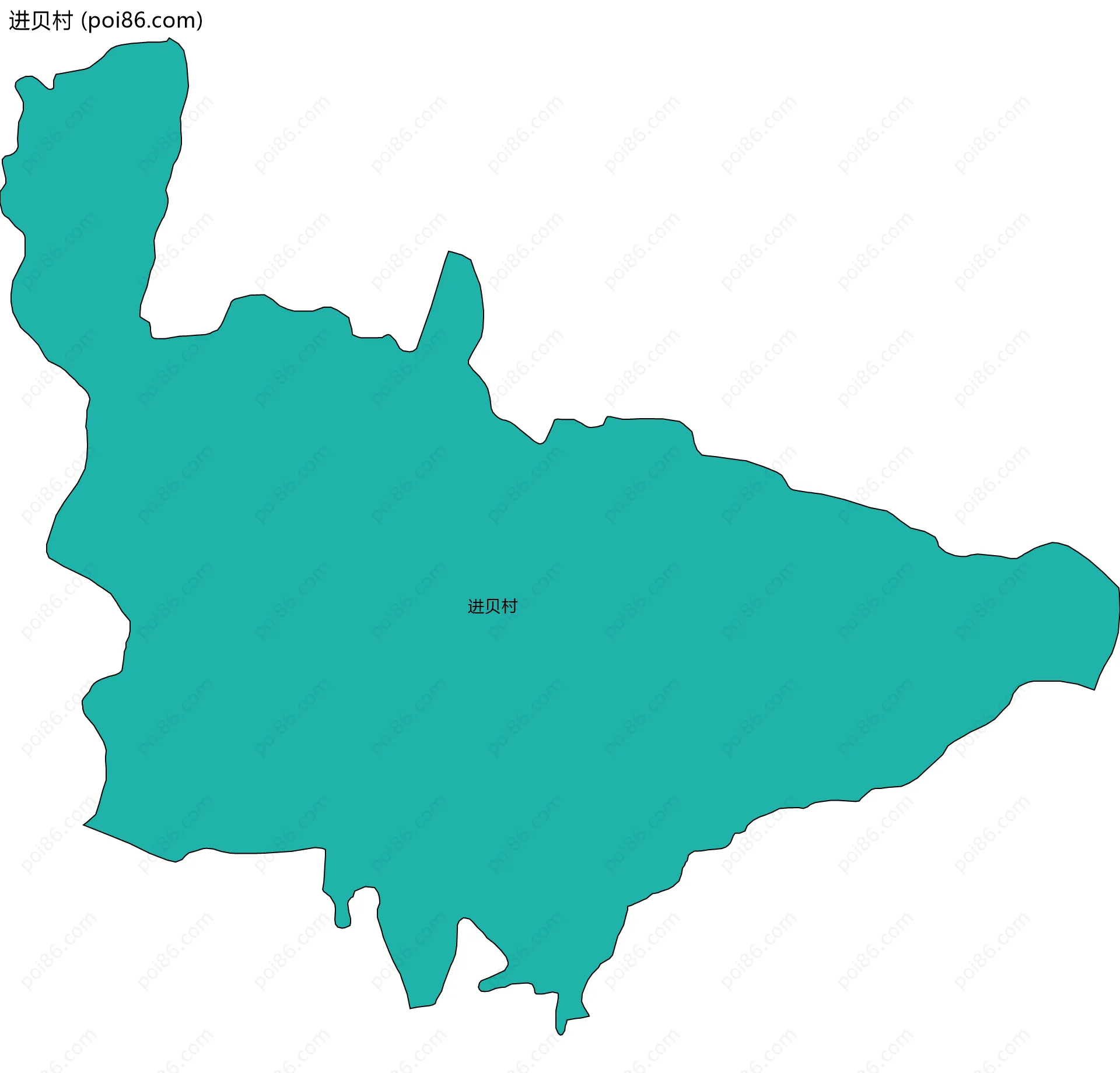进贝村边界地图