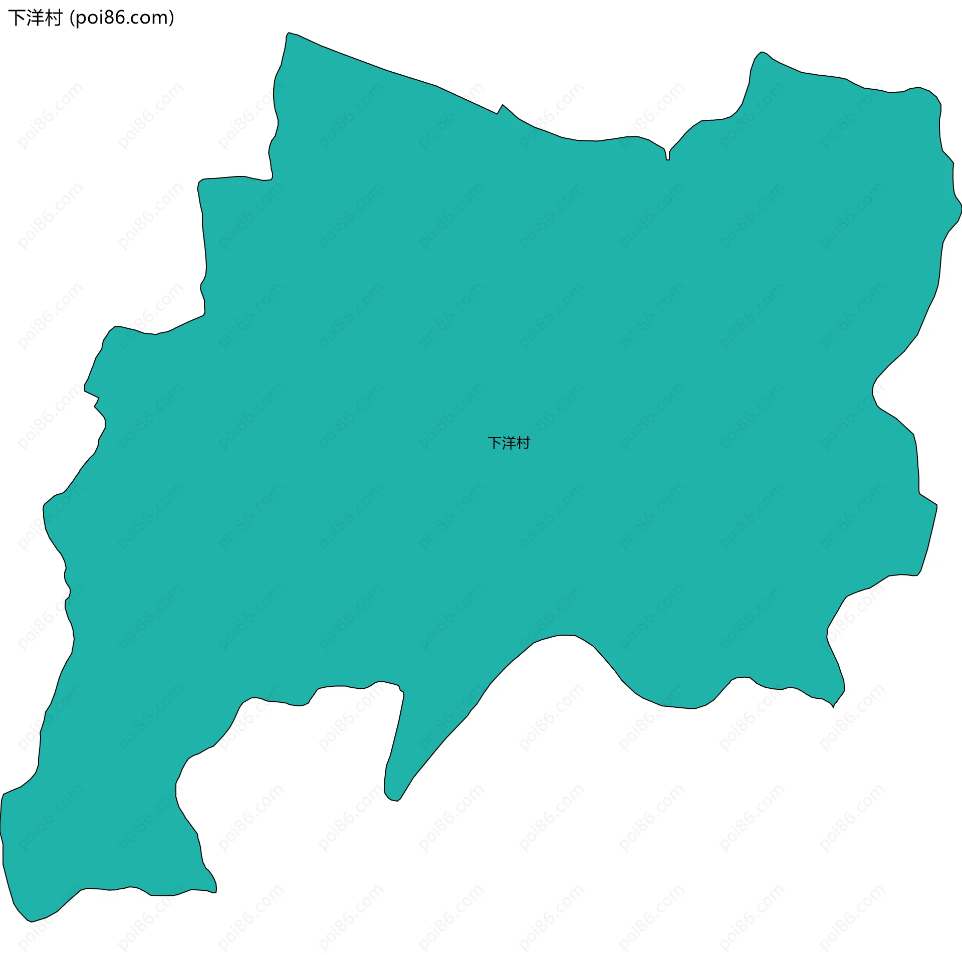 下洋村边界地图