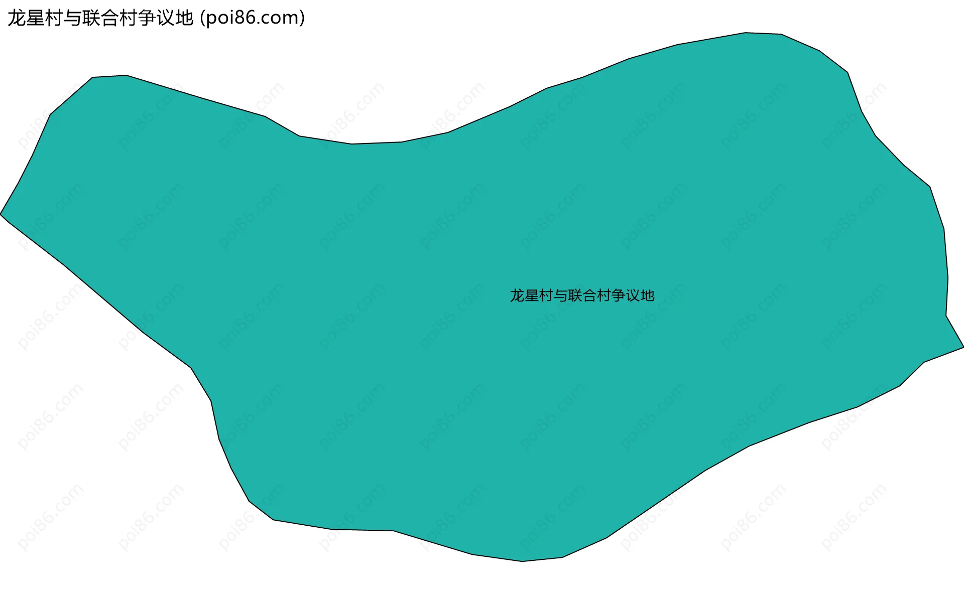 龙星村与联合村争议地边界地图