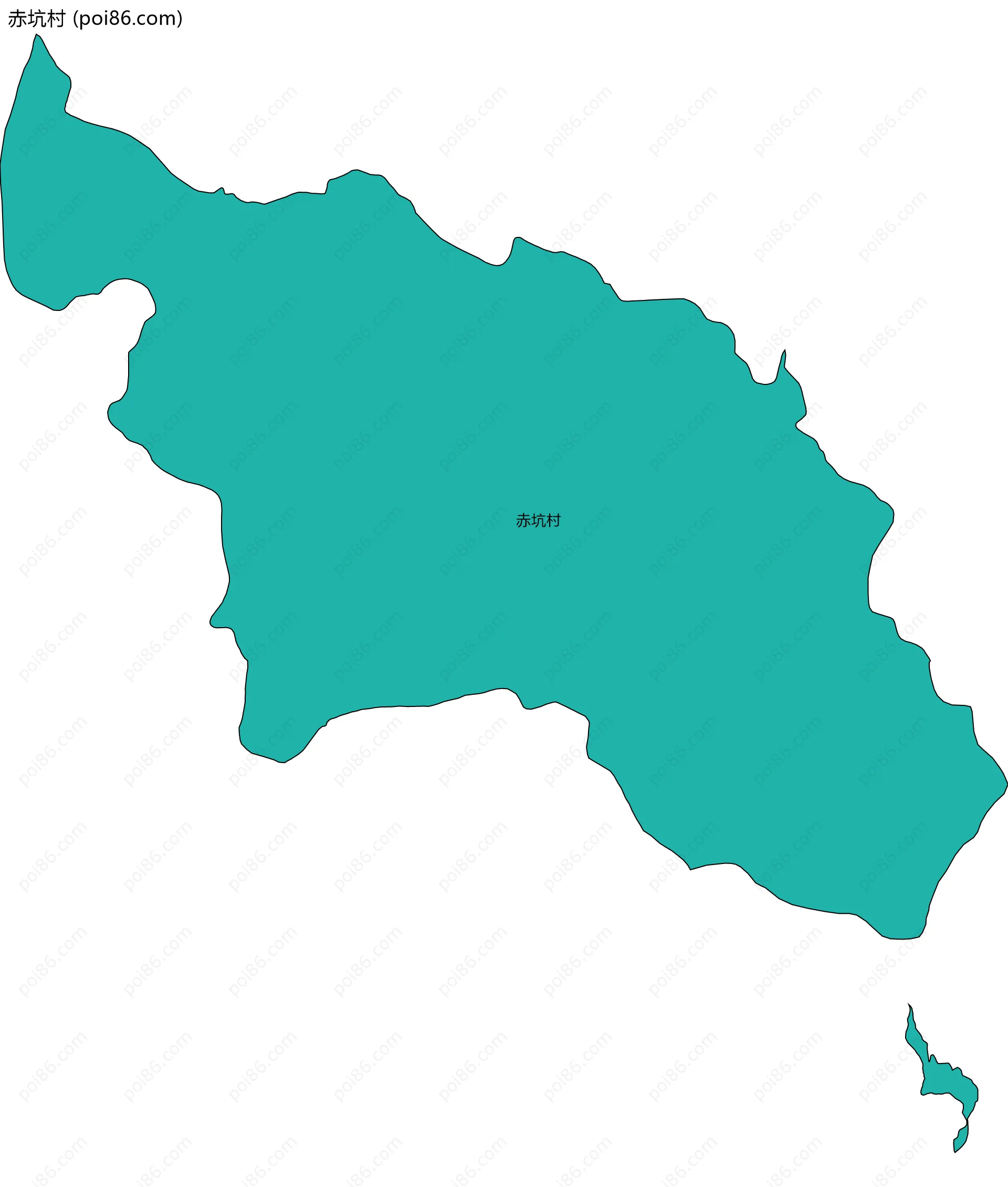 赤坑村边界地图