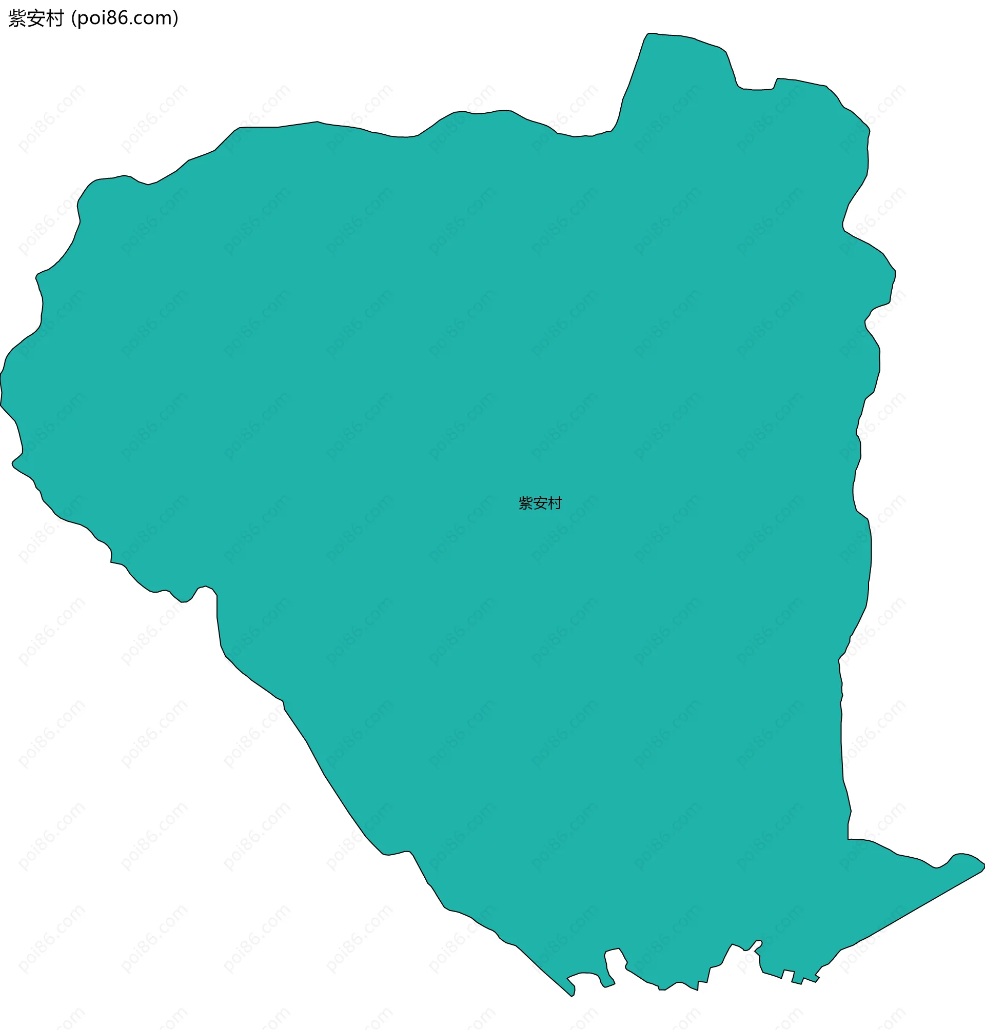 紫安村边界地图