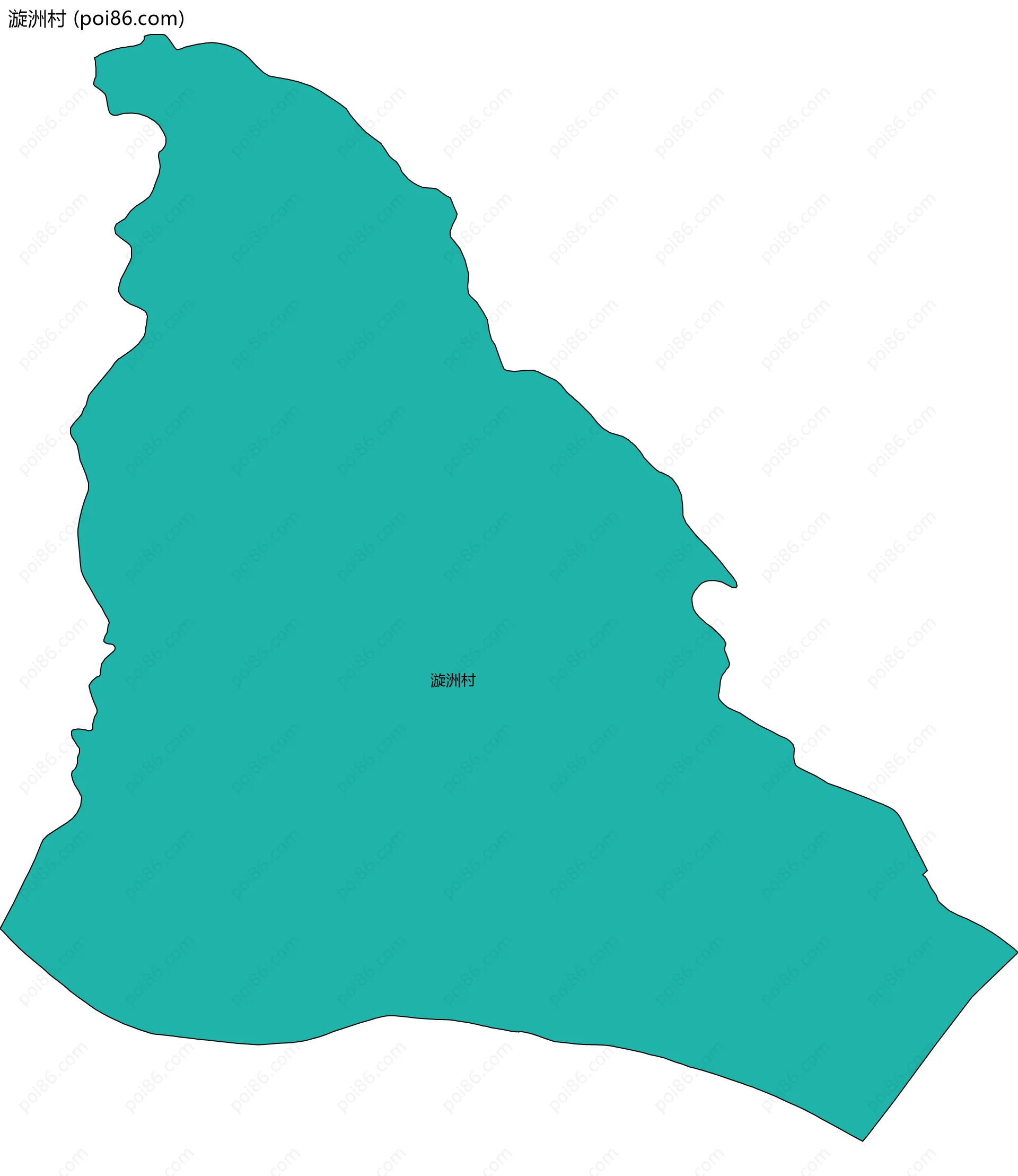 漩洲村边界地图