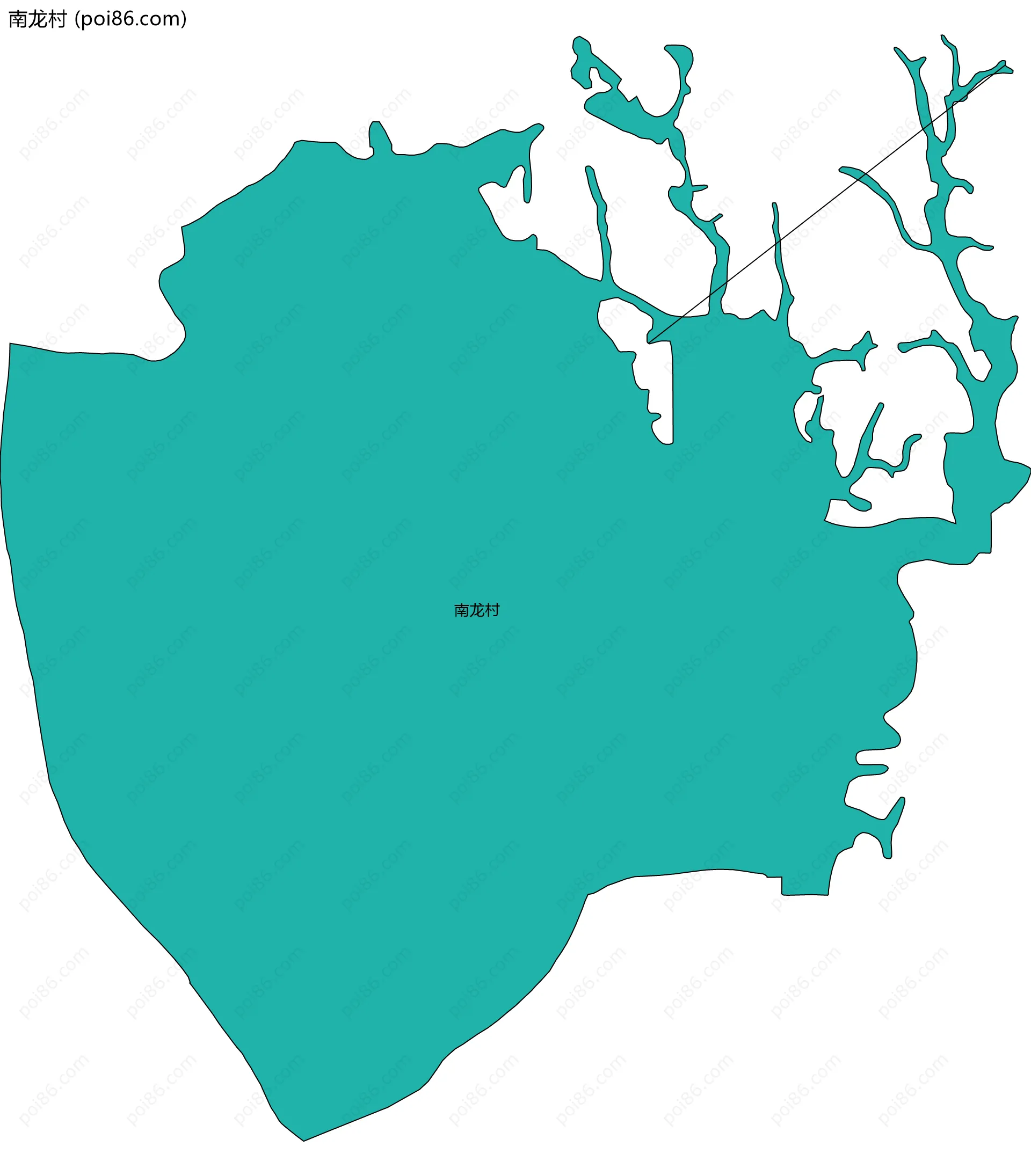 南龙村边界地图