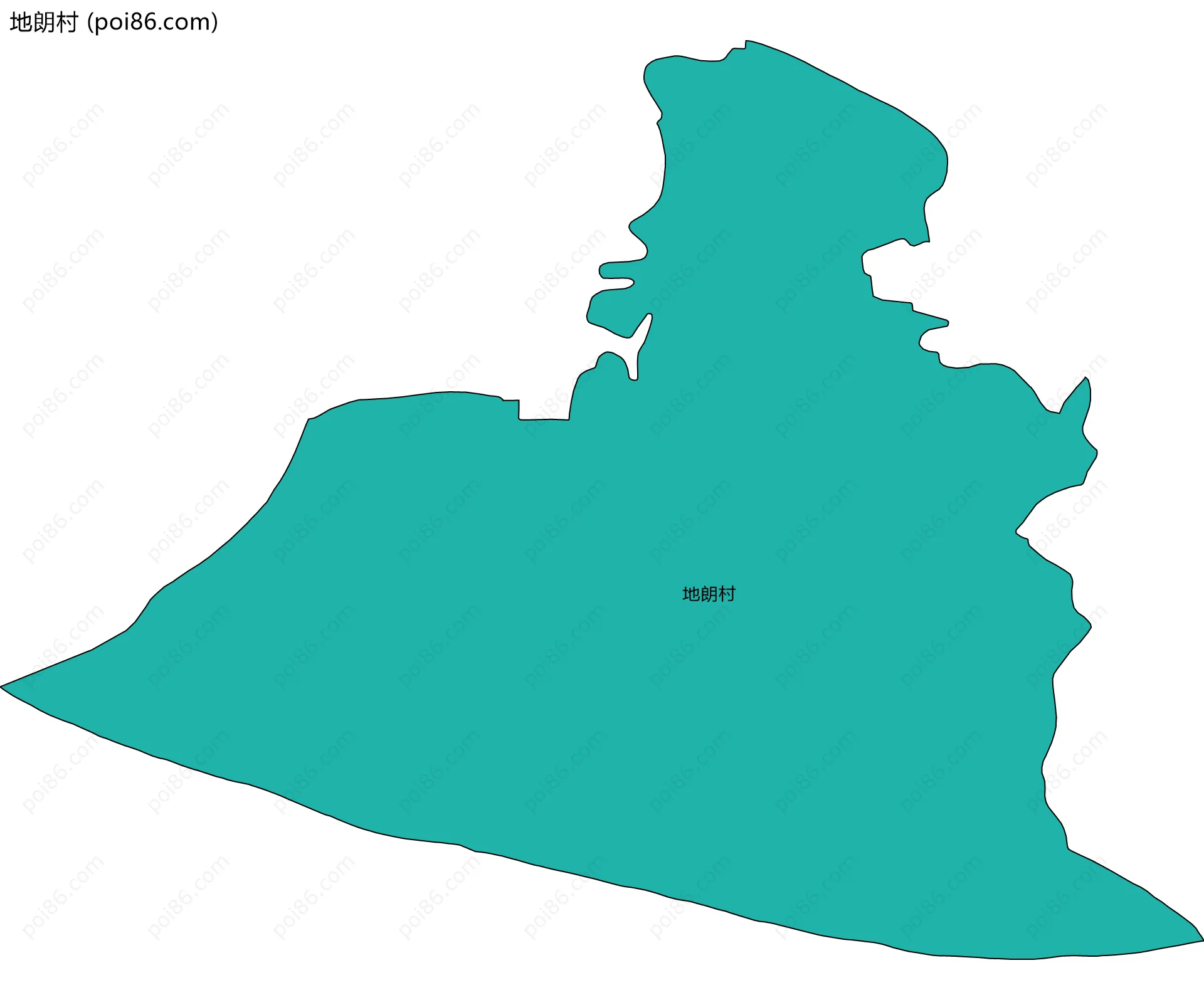 地朗村边界地图