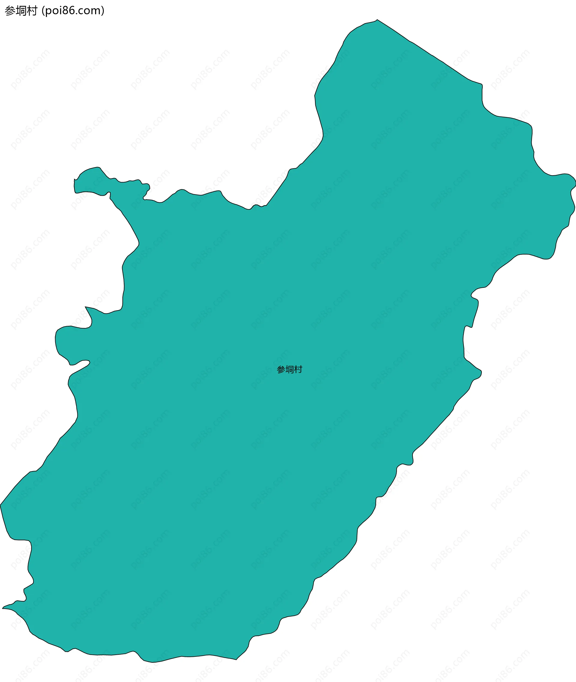 参垌村边界地图