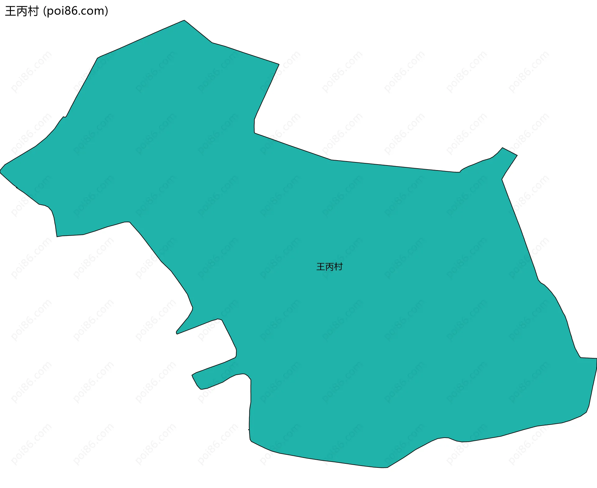 王丙村边界地图