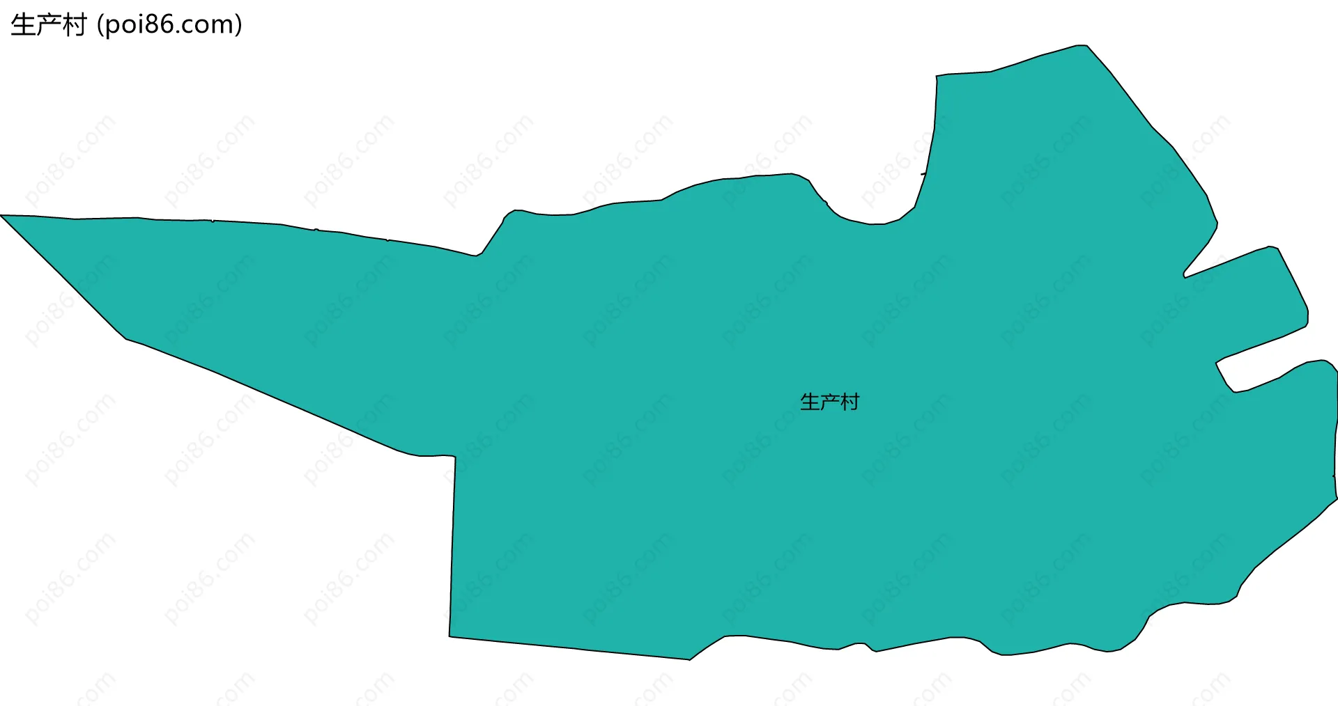 生产村边界地图