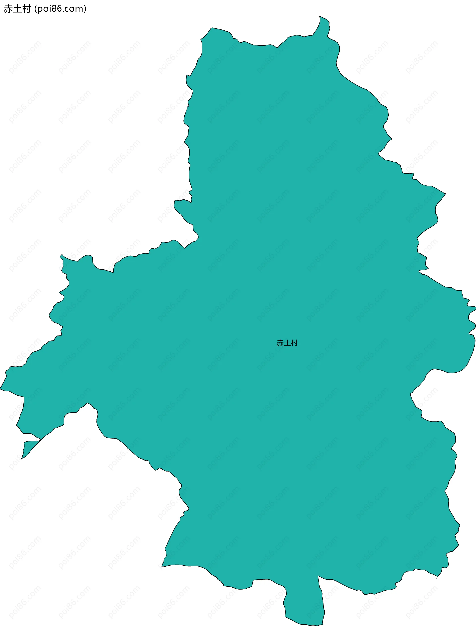 赤土村边界地图