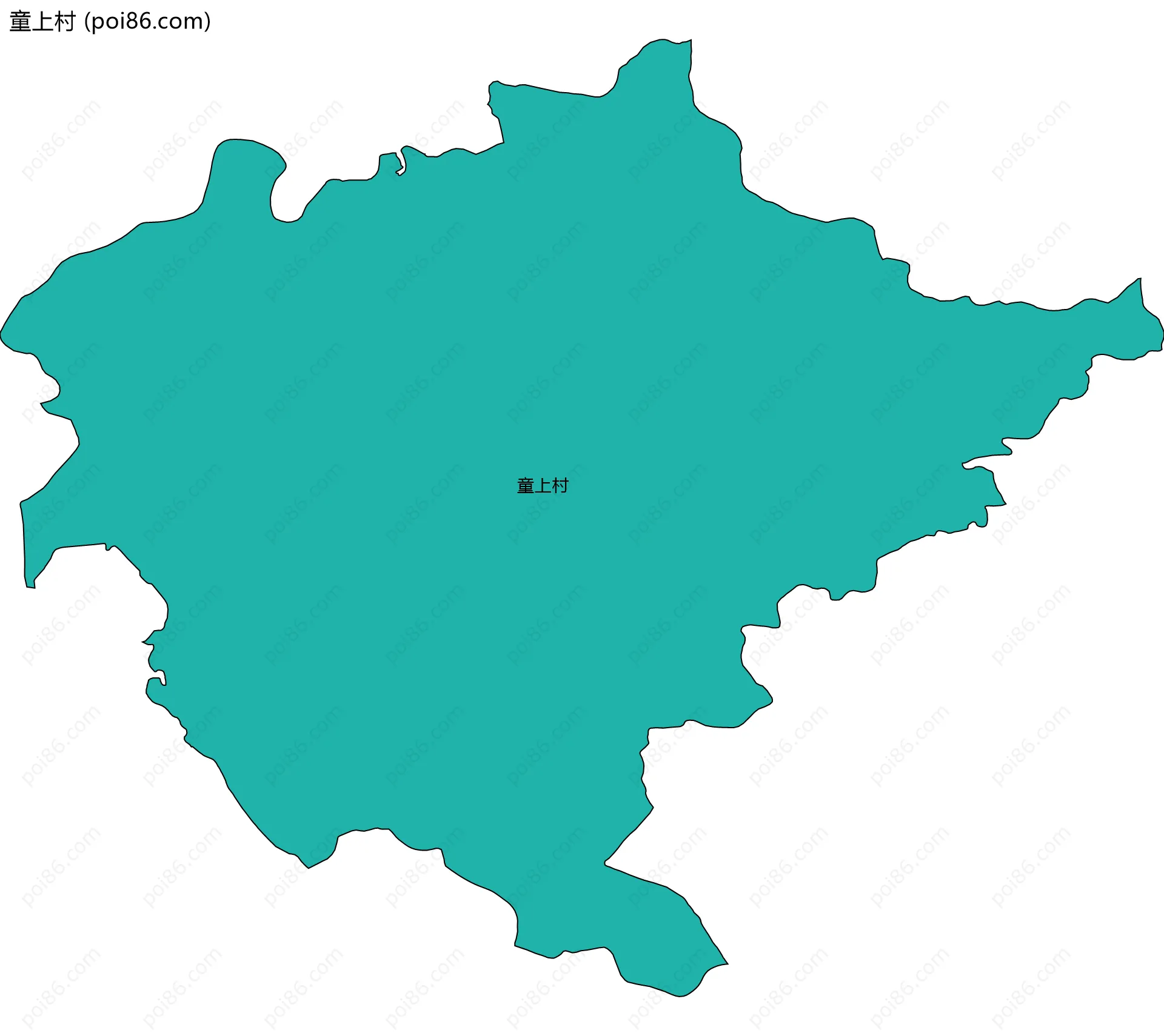 童上村边界地图