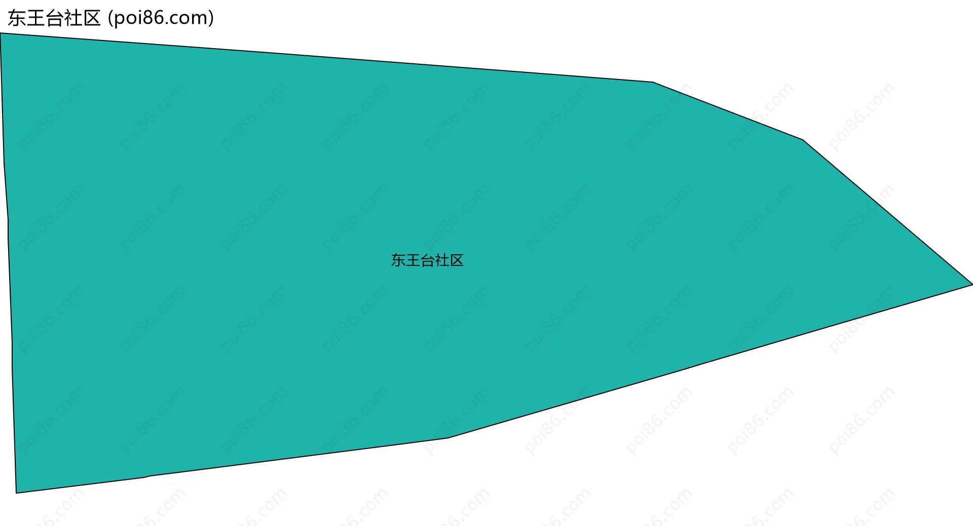 东王台社区边界地图