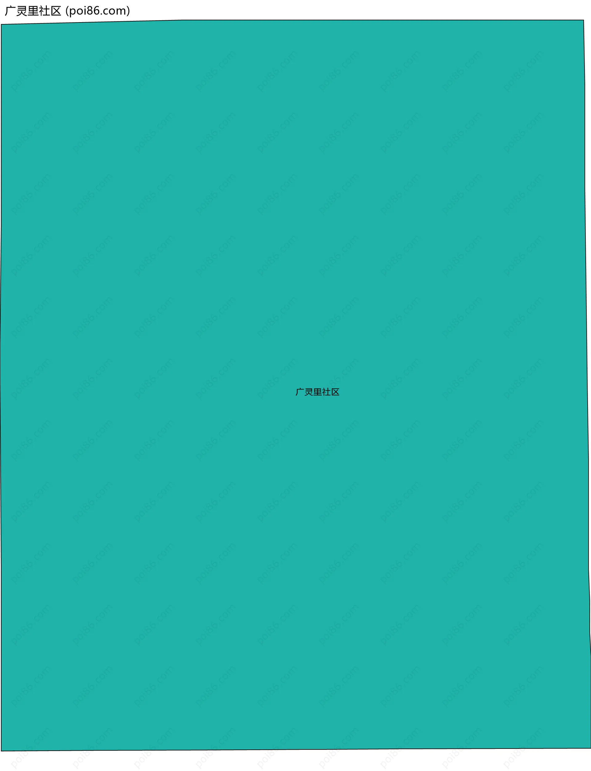 广灵里社区边界地图