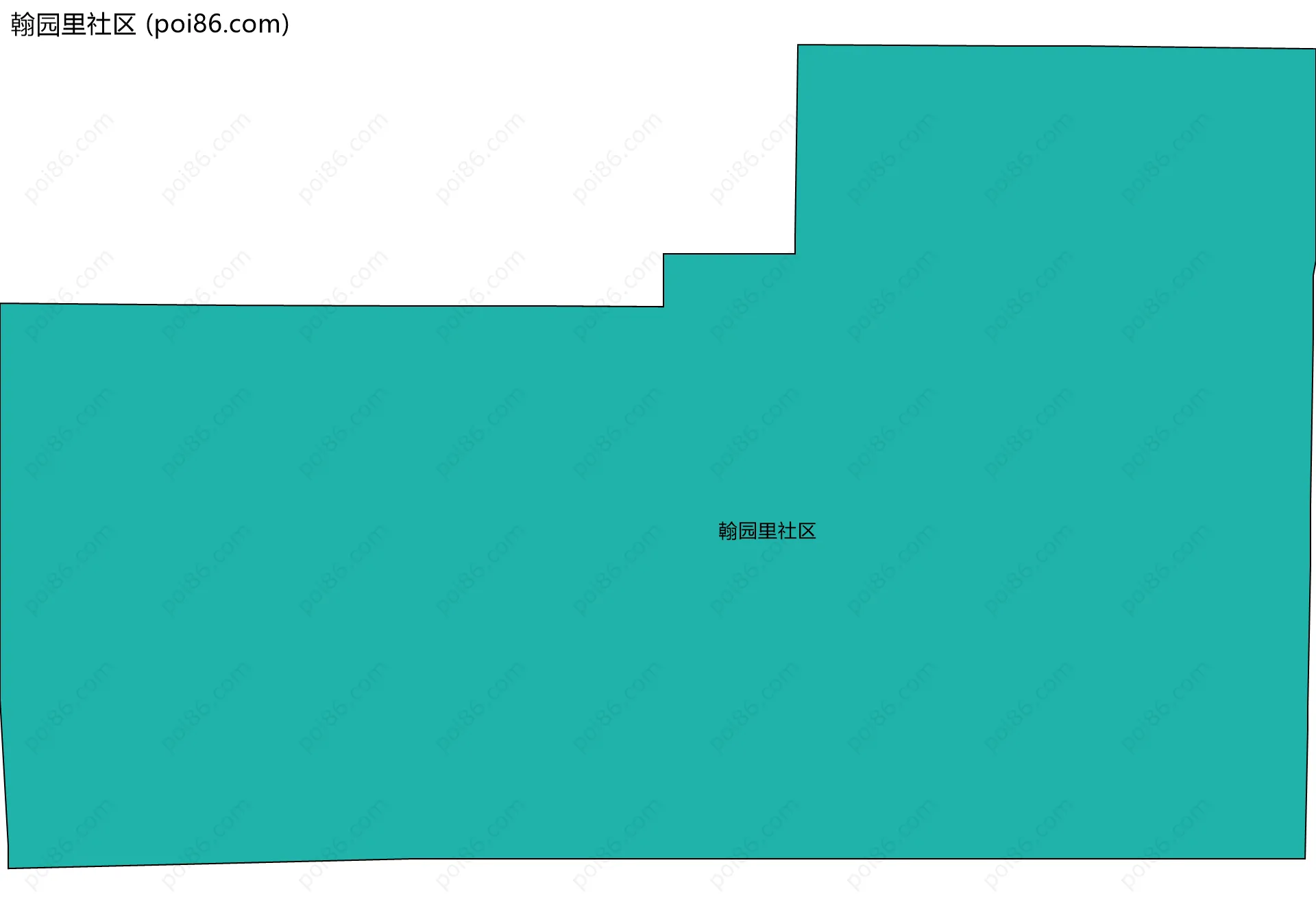 翰园里社区边界地图