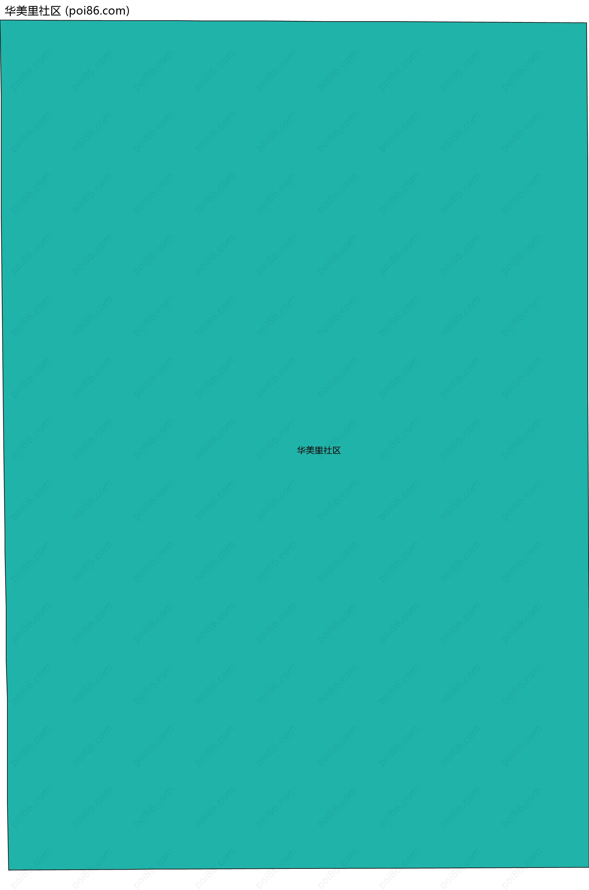 华美里社区边界地图