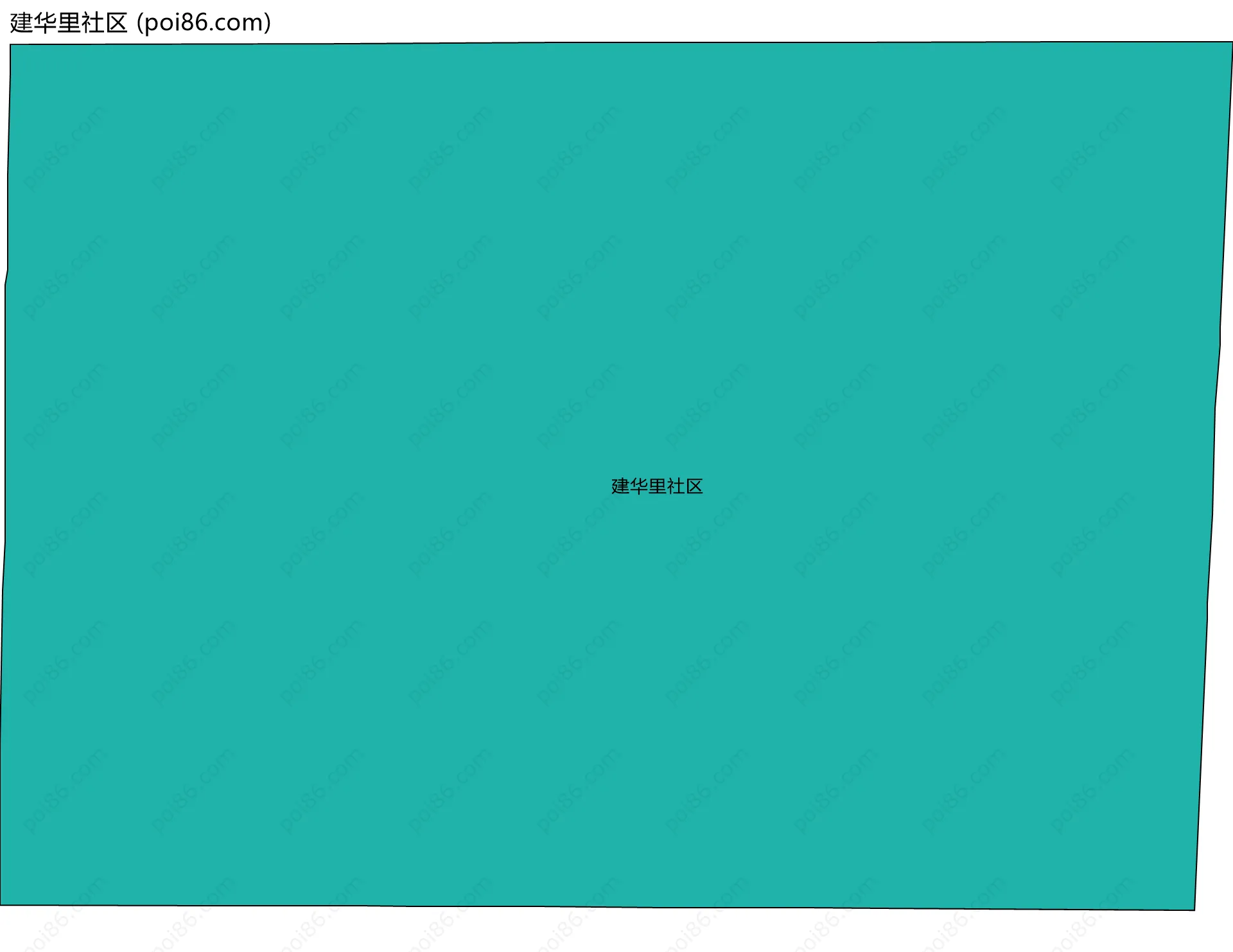 建华里社区边界地图