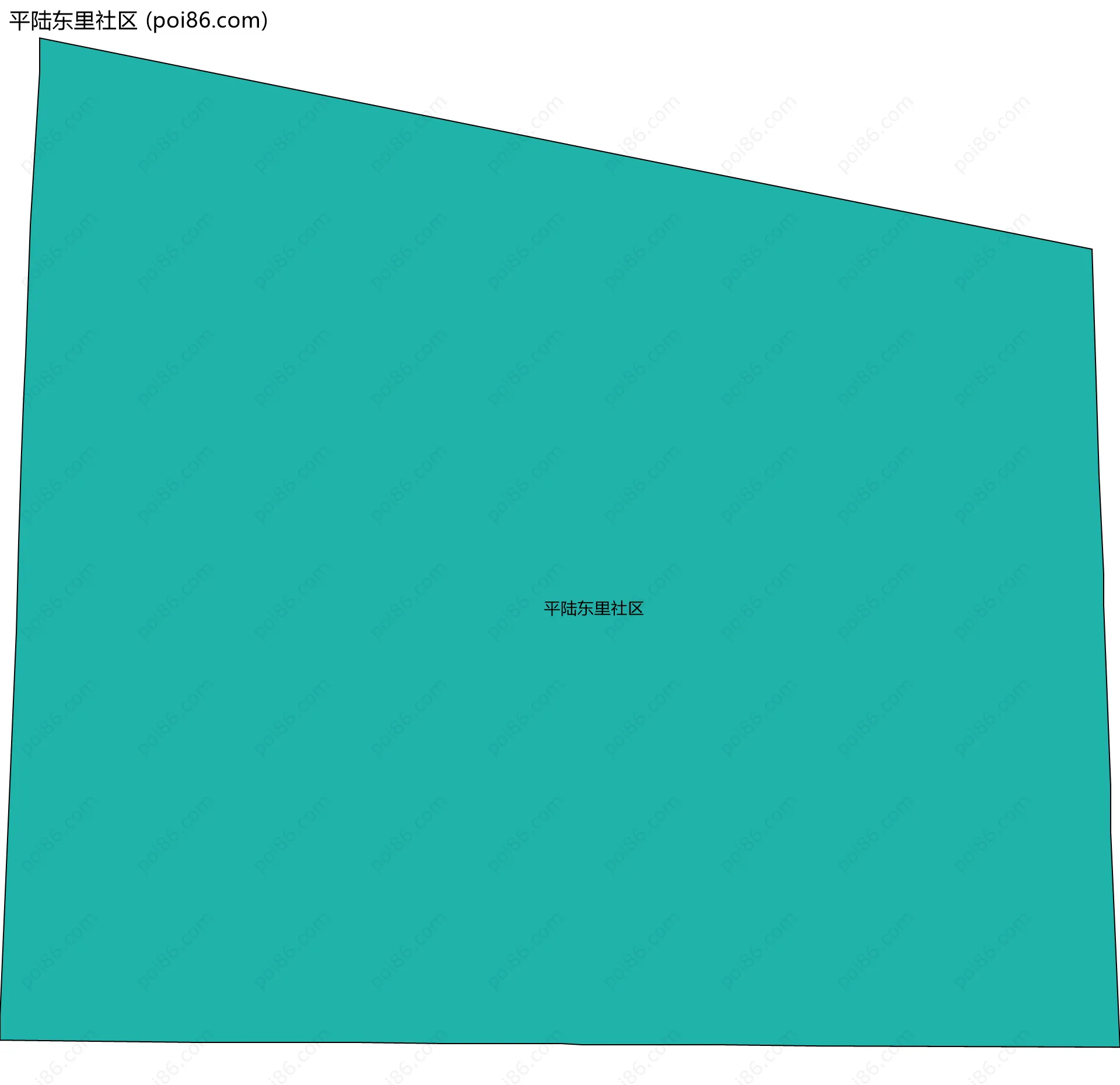 平陆东里社区边界地图