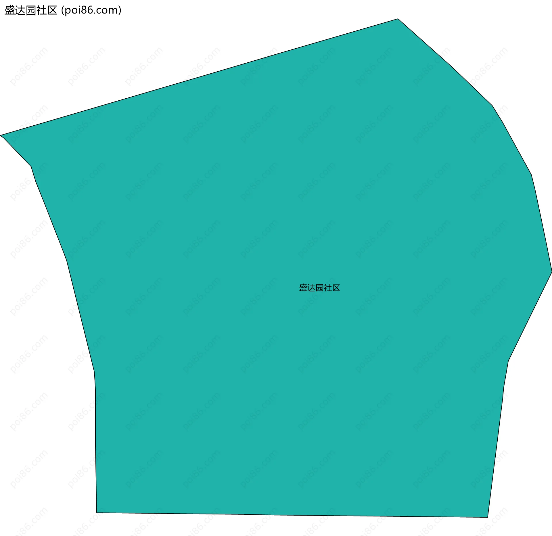 盛达园社区边界地图