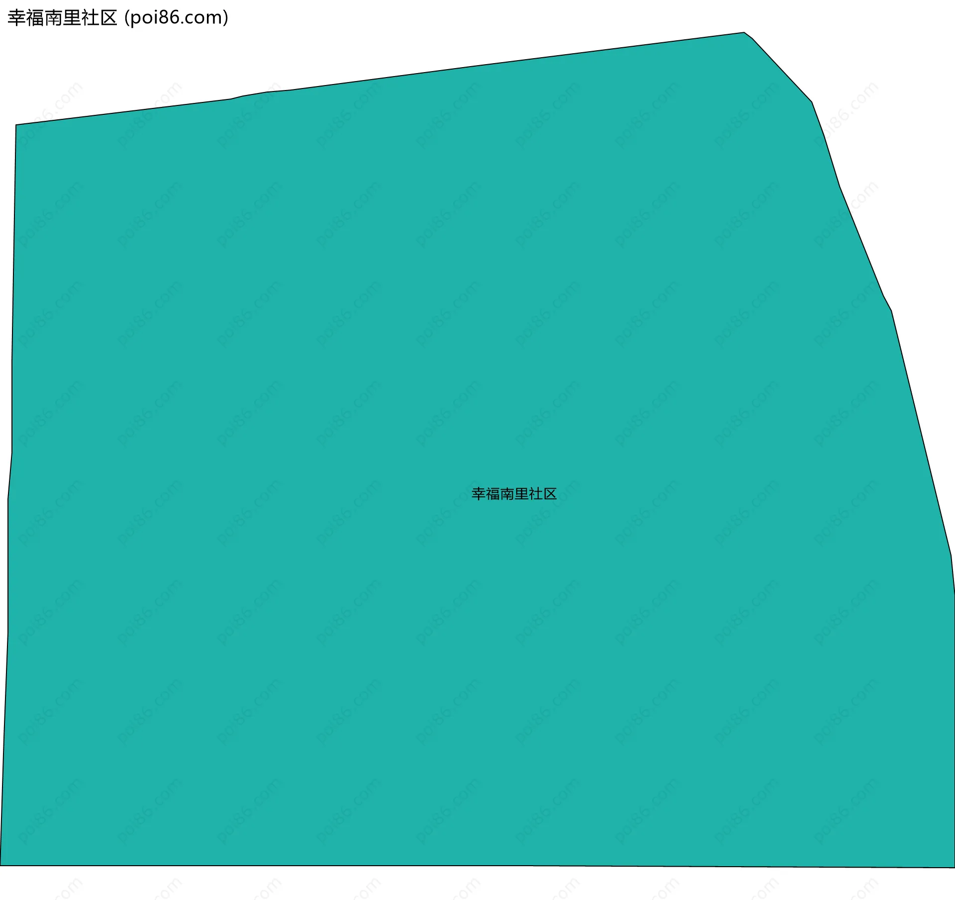 幸福南里社区边界地图