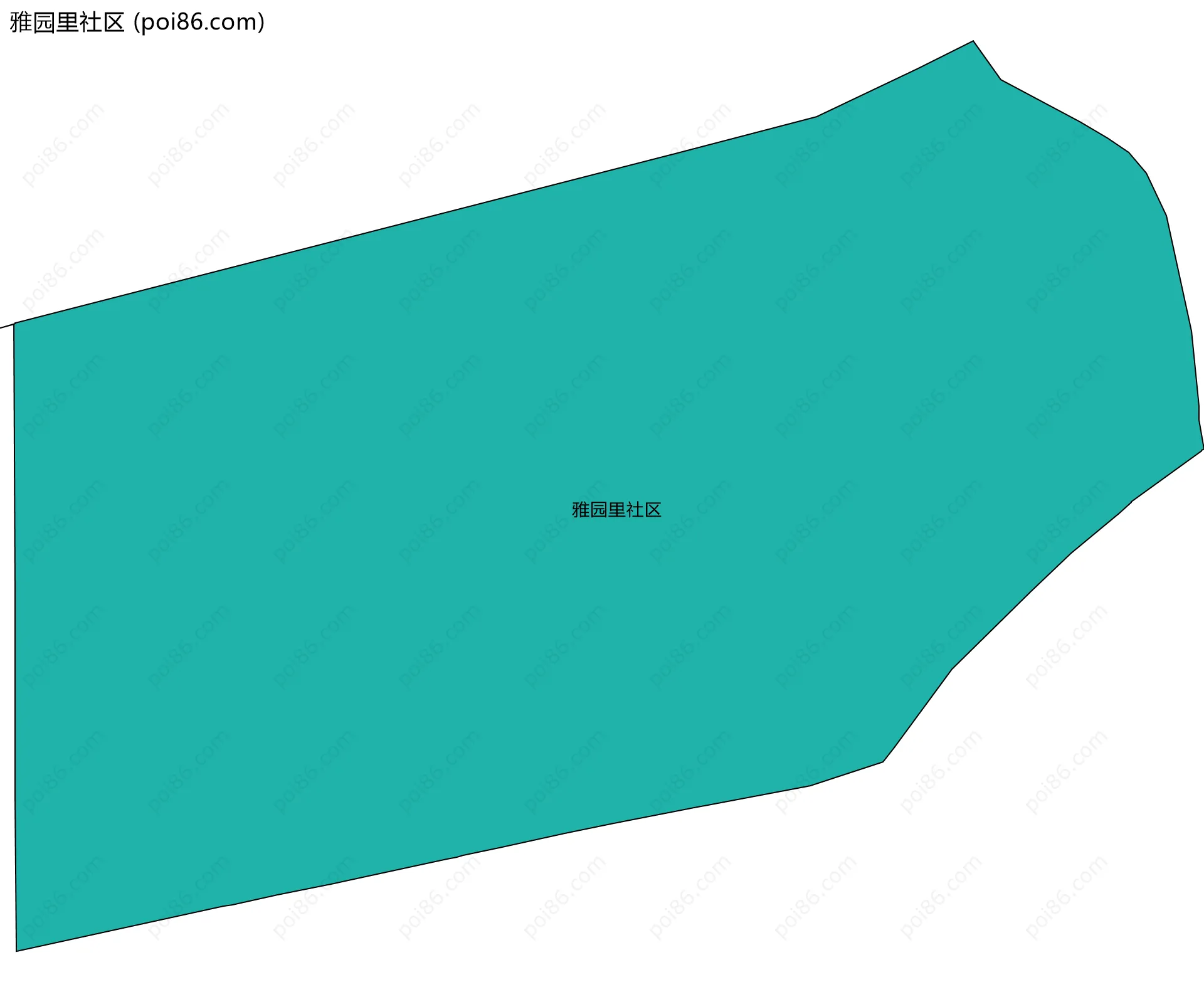 雅园里社区边界地图
