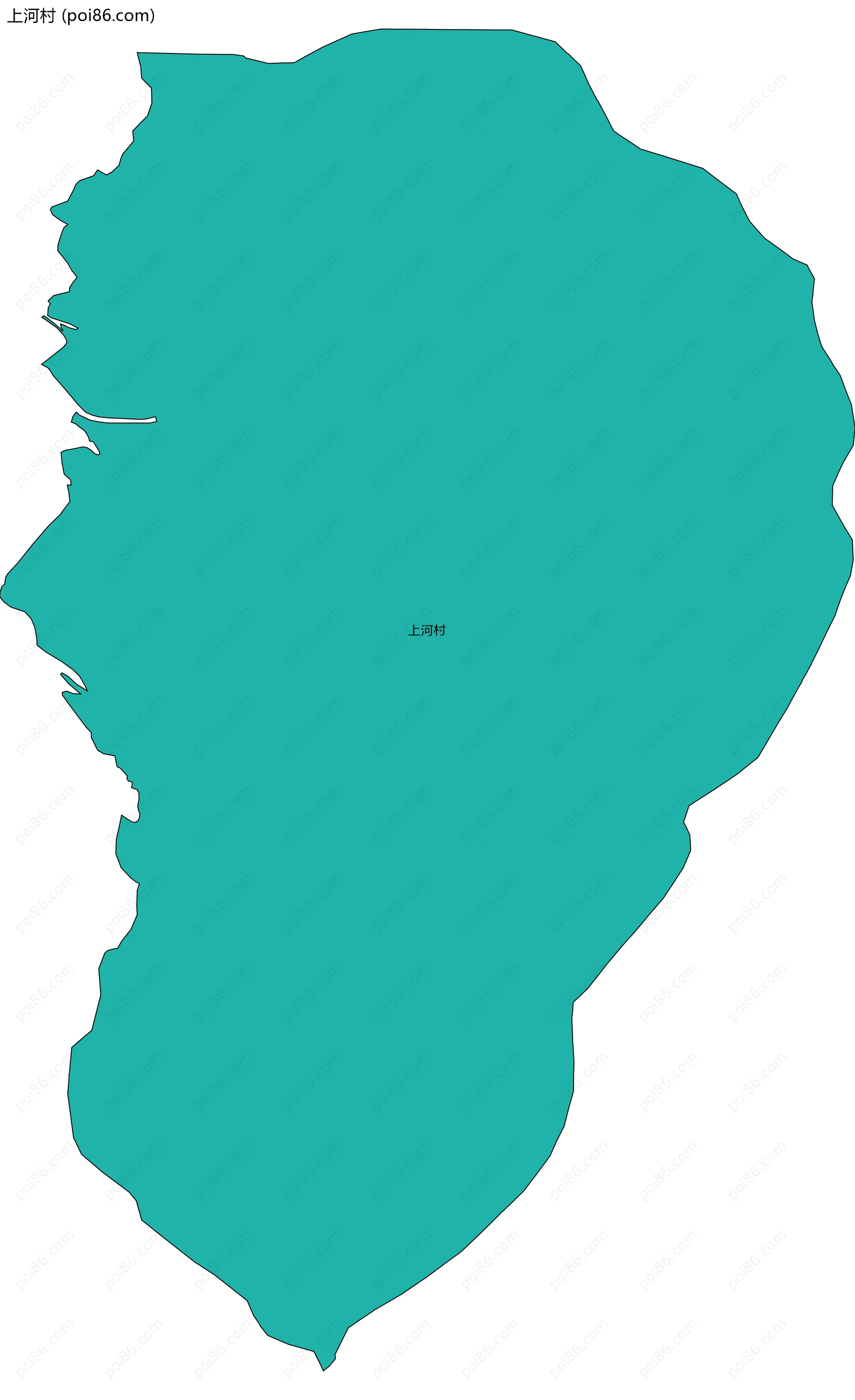 上河村边界地图