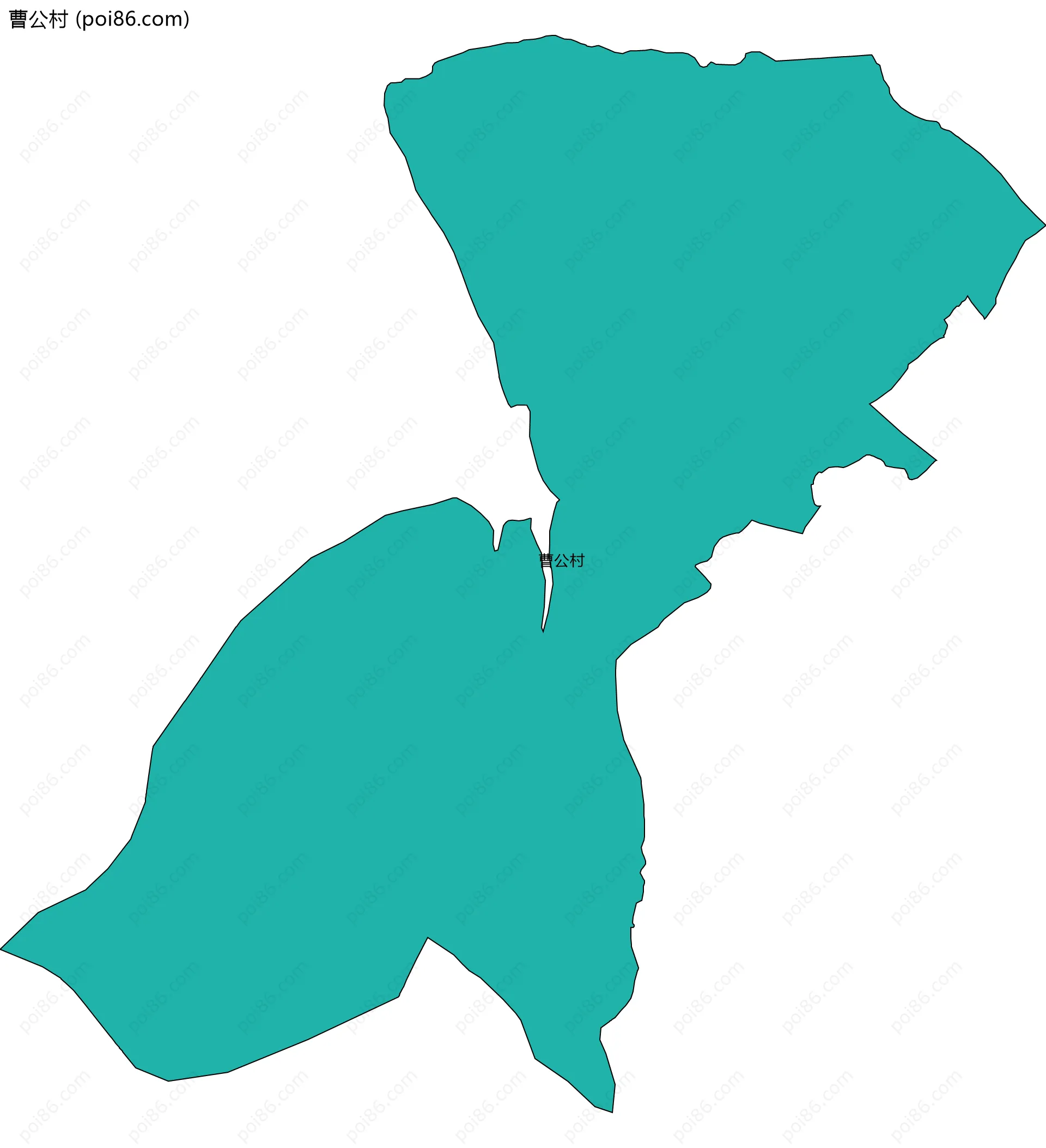 曹公村边界地图