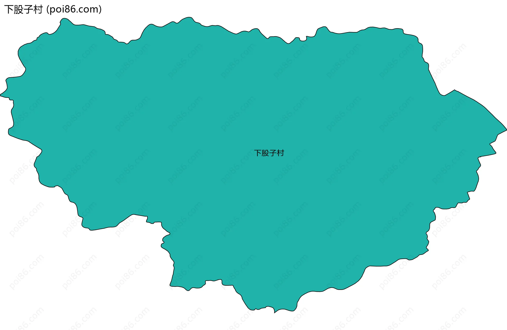 下股子村边界地图