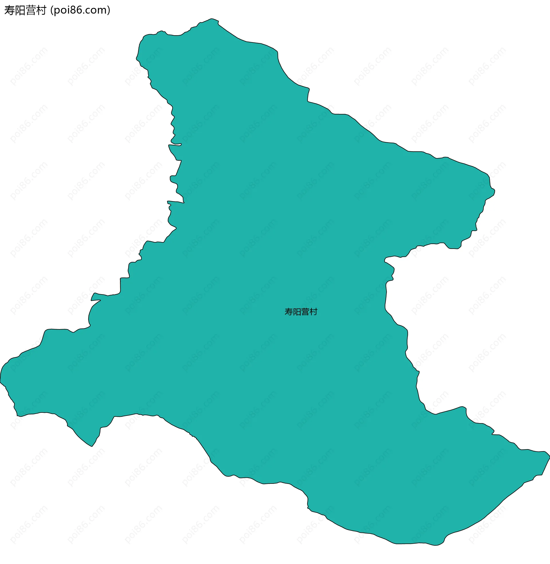 寿阳营村边界地图