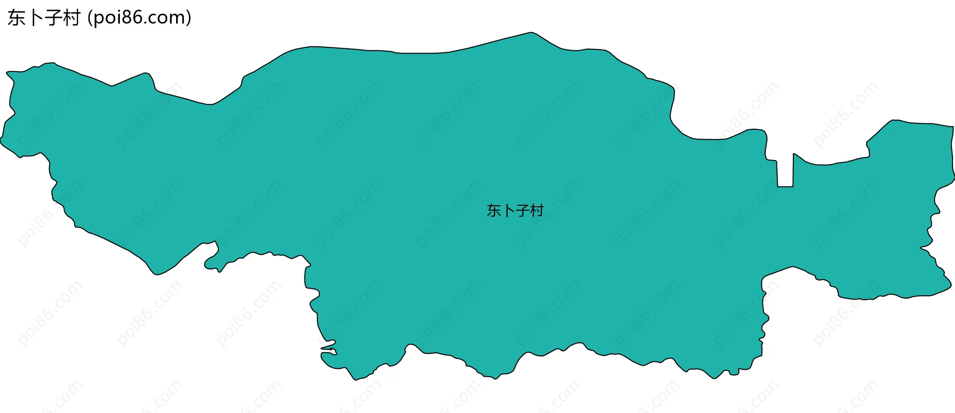 东卜子村边界地图