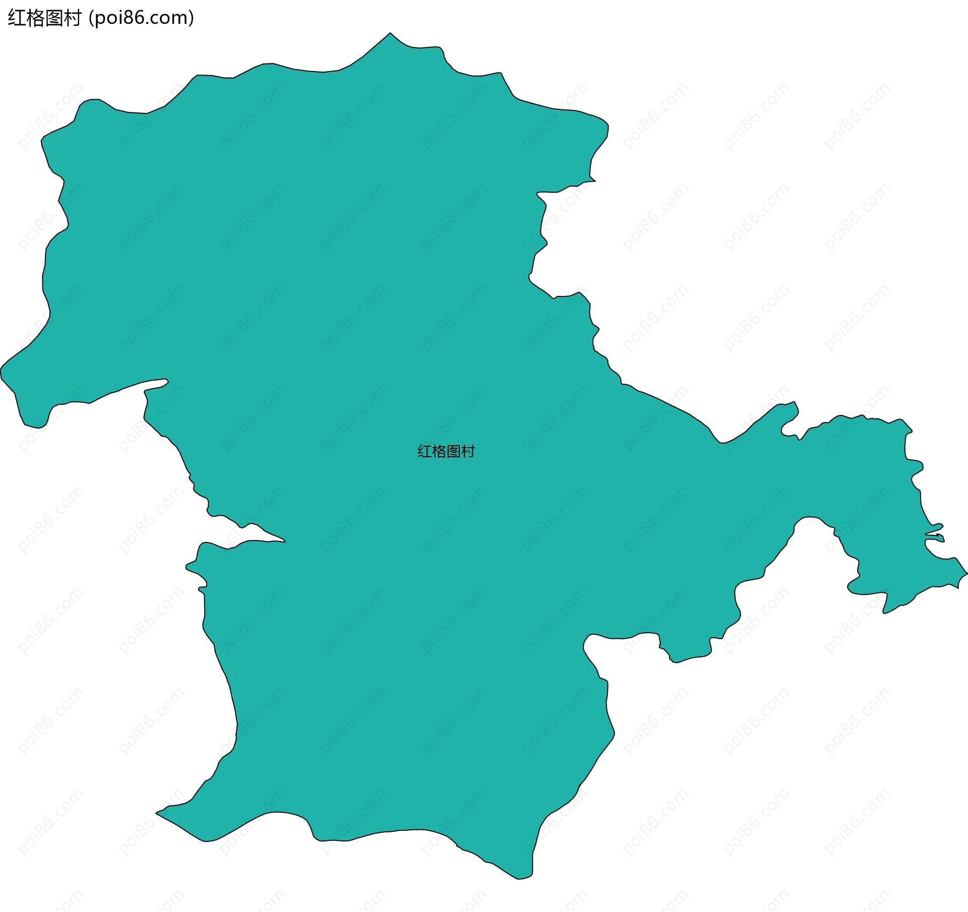 红格图村边界地图